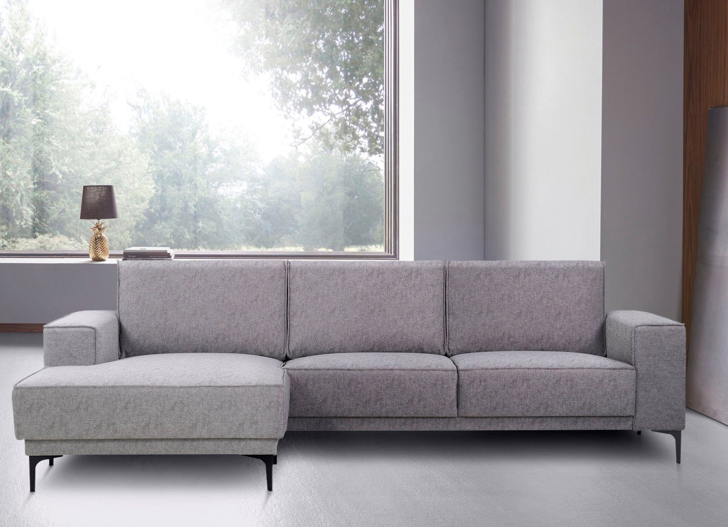 Places of Style Hoekbank Oland 280 cm, in tijdloos design en hoogwaardige afwerking