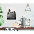 reinders! artprint slim frame black 50x70 high palms zwart