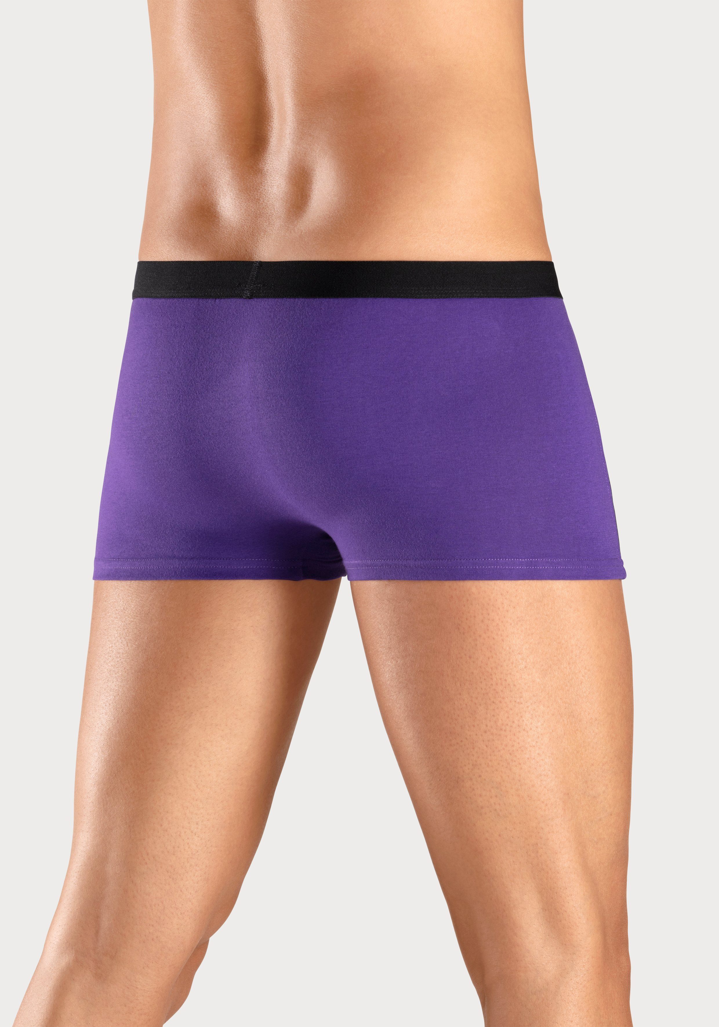 H.I.S Hipster strak zittende boxershorts van katoenmix (set, 3 stuks)