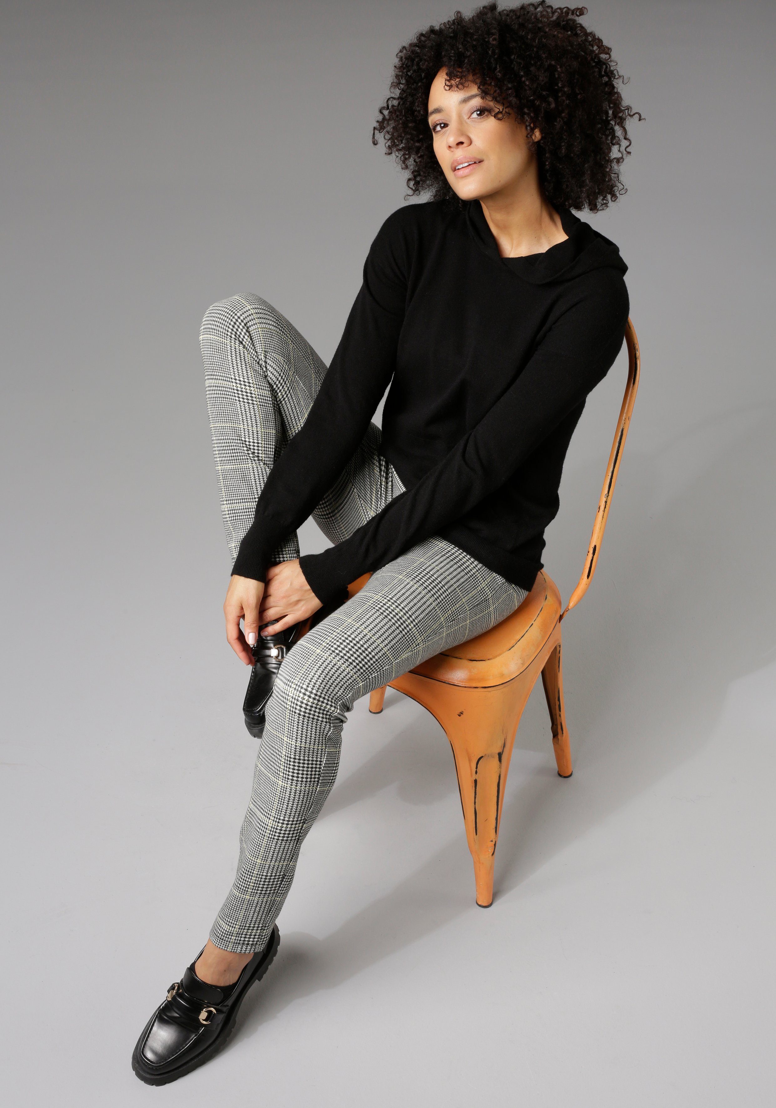 Aniston CASUAL Legging met ruitdessin