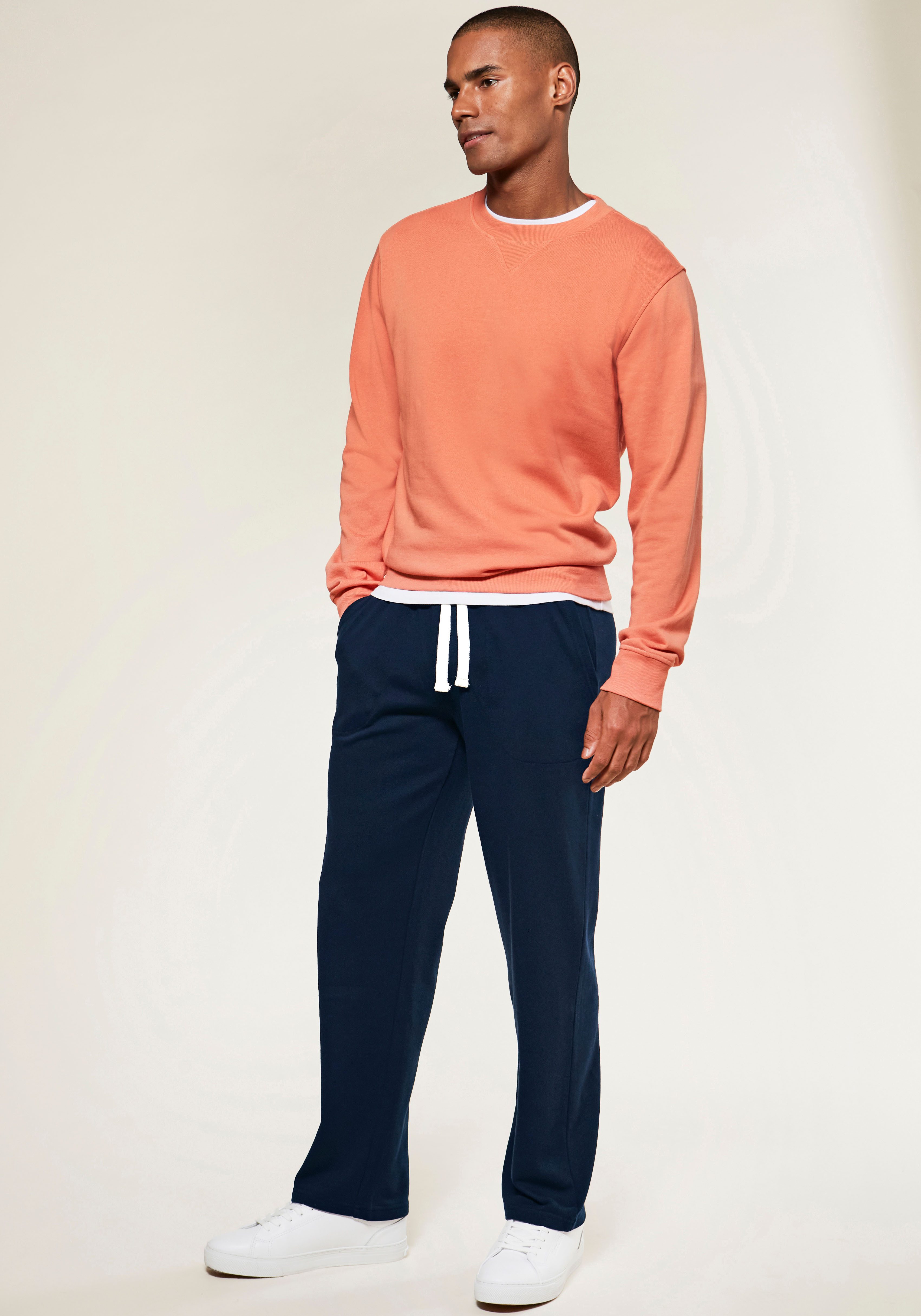 KangaROOS Sweatshirt Met coole ribinzet aan de voorkant van de hals