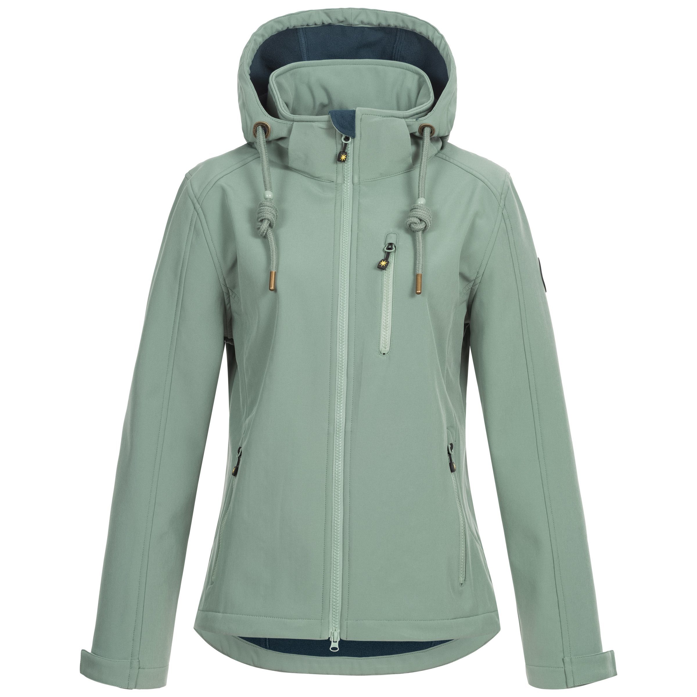 DEPROC Active Softshell-jack PEAK CREEK WOMEN met afneembare capuchon