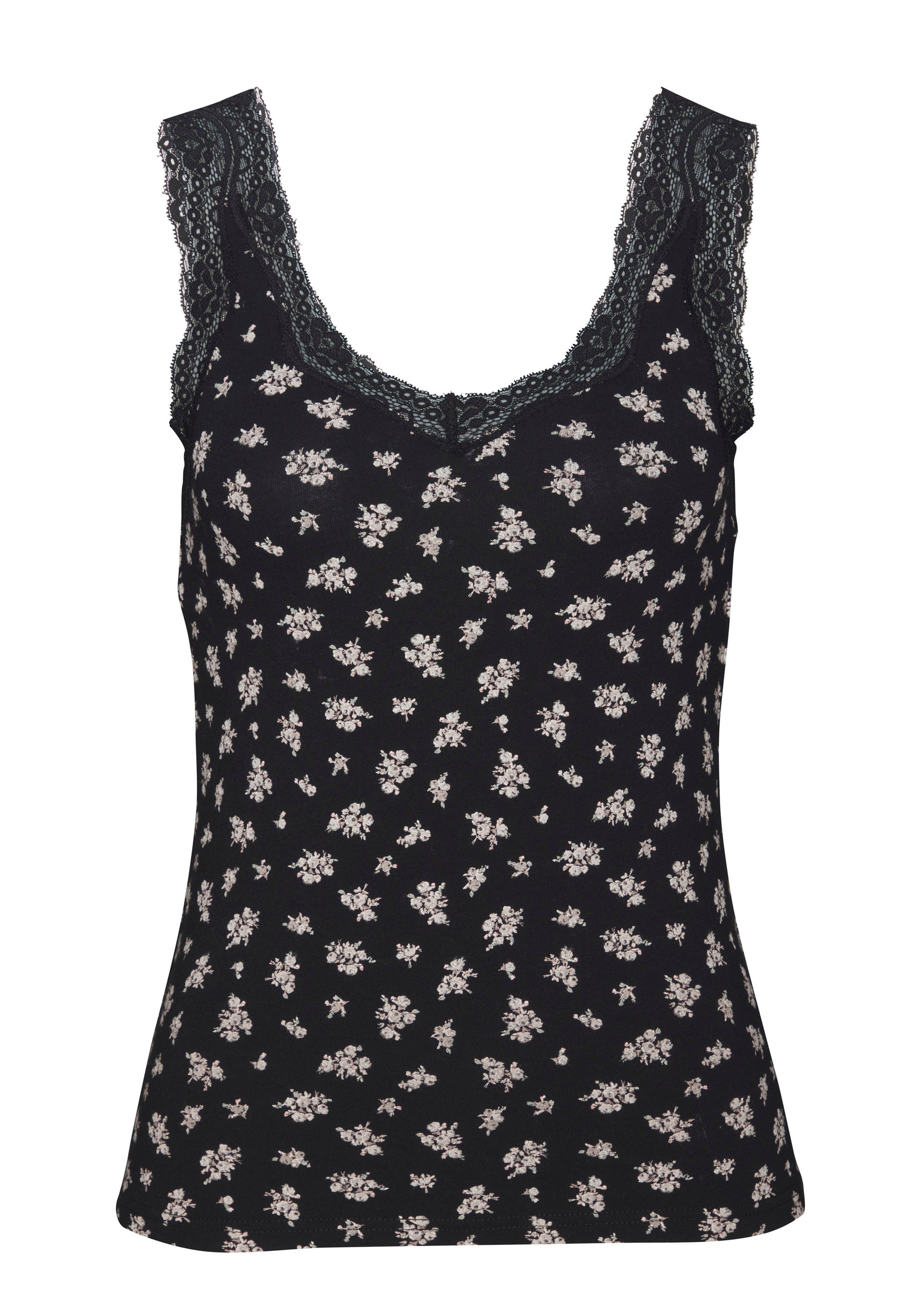 Vivance Hemd van elastische katoen tanktop onderhemd (2 stuks Set van 2)