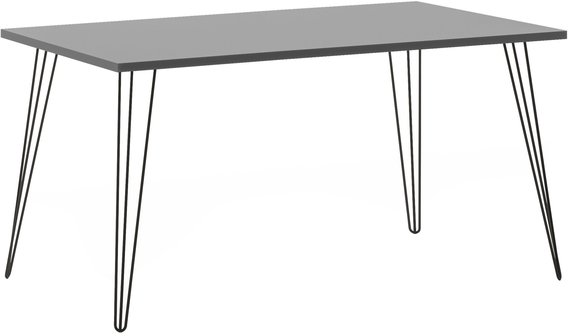 Schildmeyer Tafeltje Fynn Tafelpoten van metaal bureaus maat 140,0 cm x 74,0 cm x 80,0 cm grijs