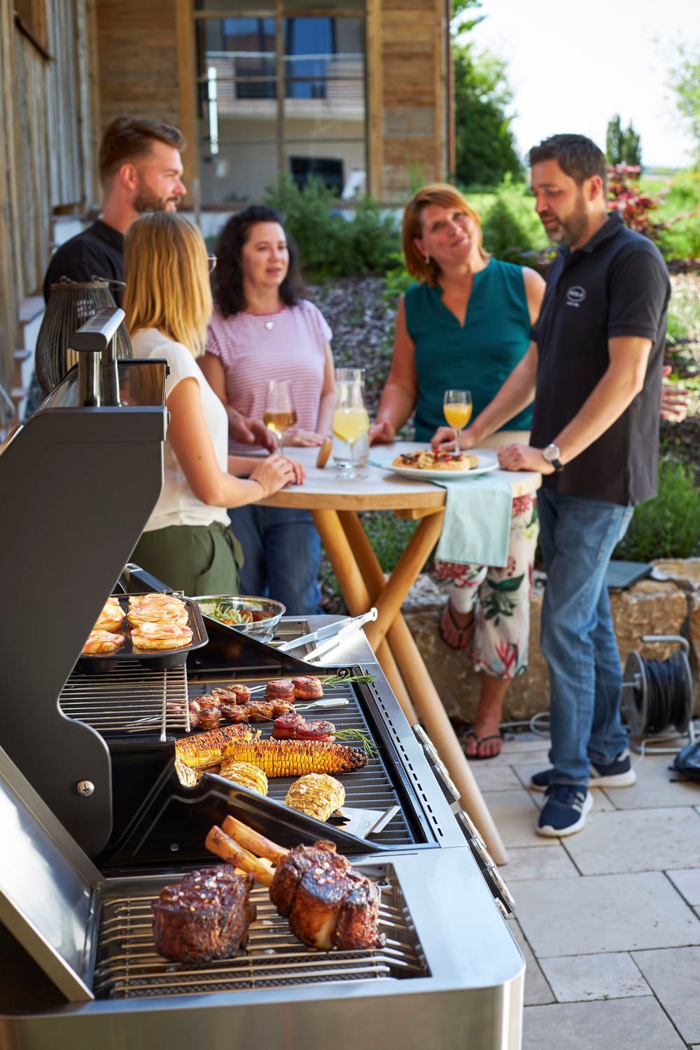 ROESLE Schoonmaakborstel GapX, 25399 Hoekreinigingsborstel voor grillroosters, roestvrij staal, PP polypropyleen