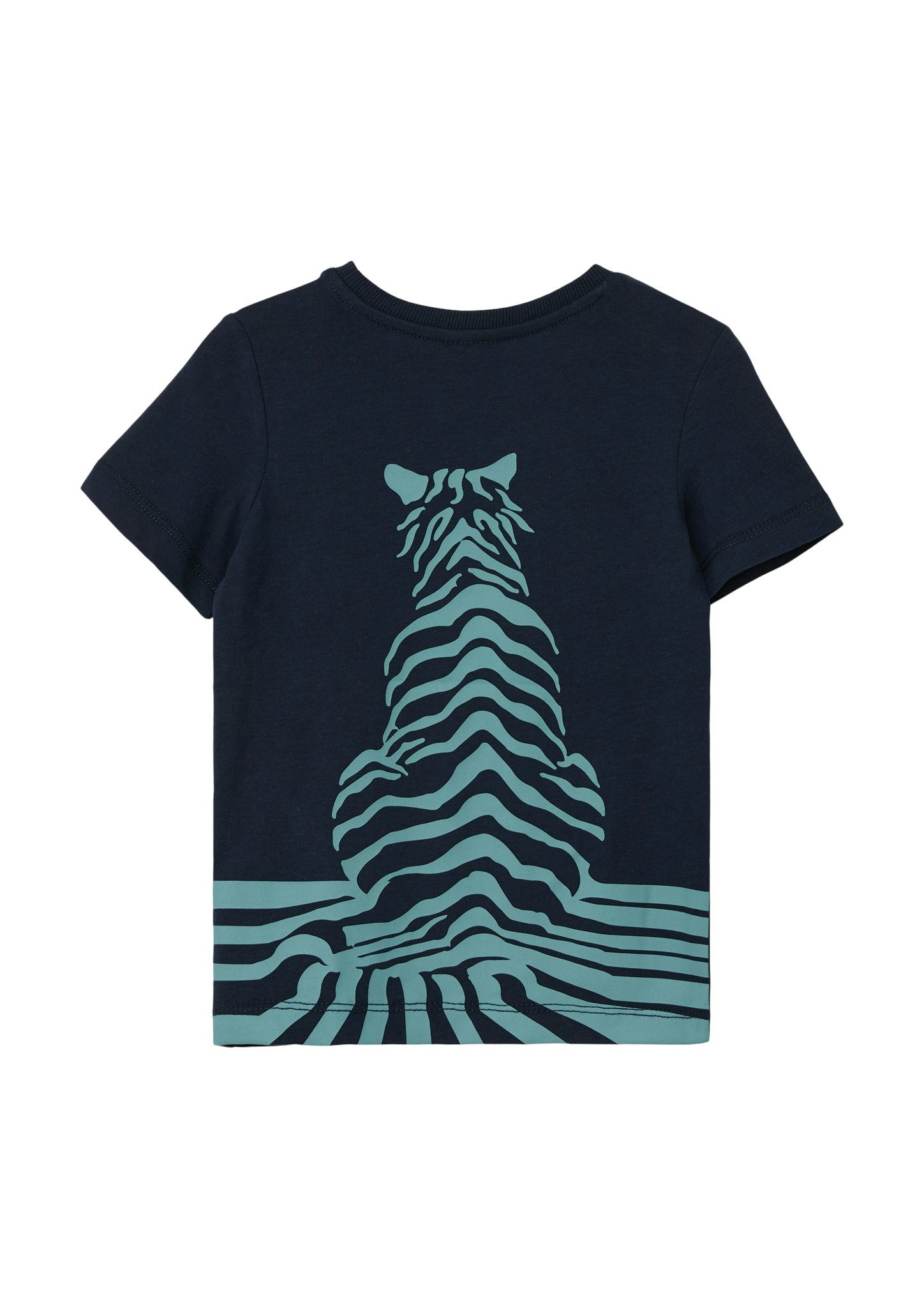 s.Oliver RED LABEL Junior Shirt met ronde hals met print op de achterkant
