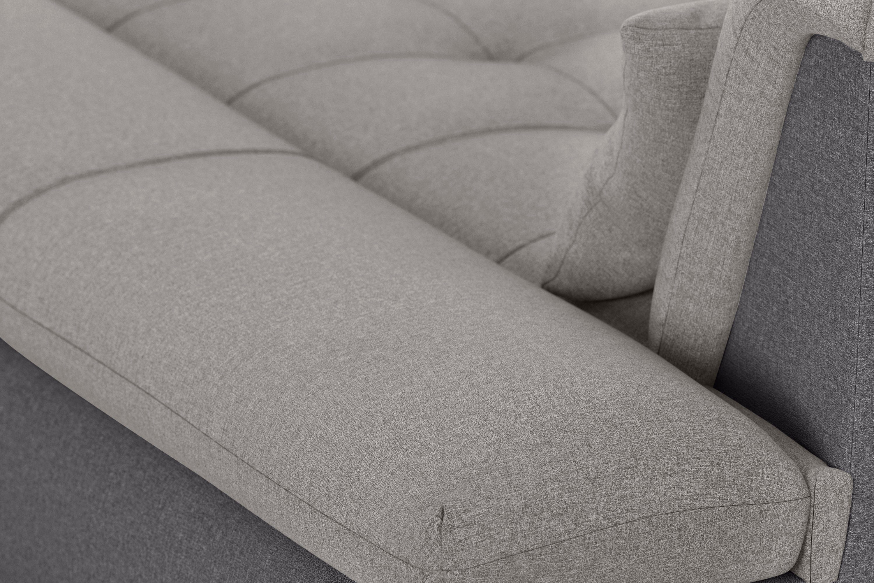 DOMO collection Zithoek Moric U-vorm ook in cord in xxl-formaat, naar keuze met slaapfunctie en verstelbare armleuning