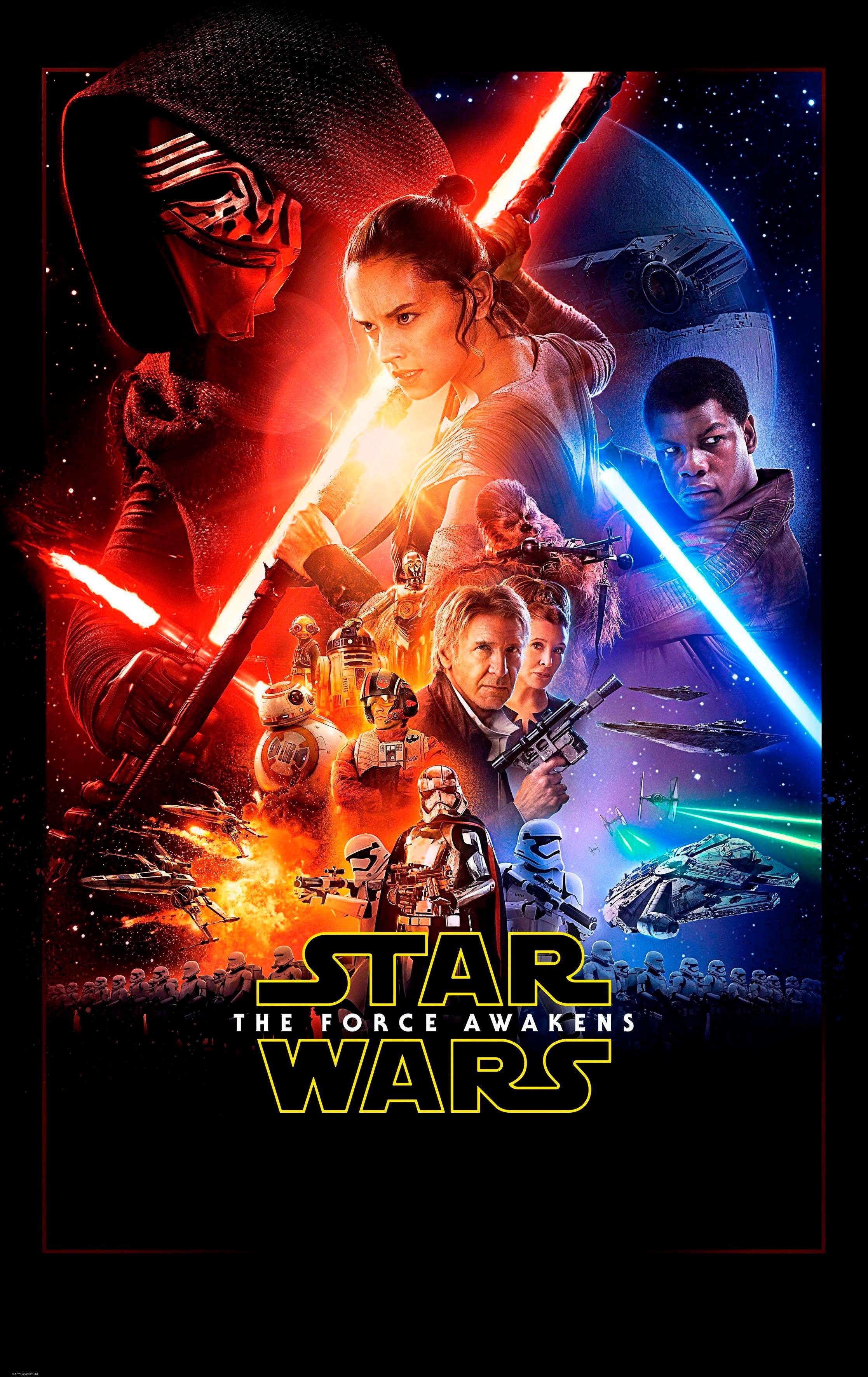 Komar Vliesbehang Star Wars EP7 Official film poster