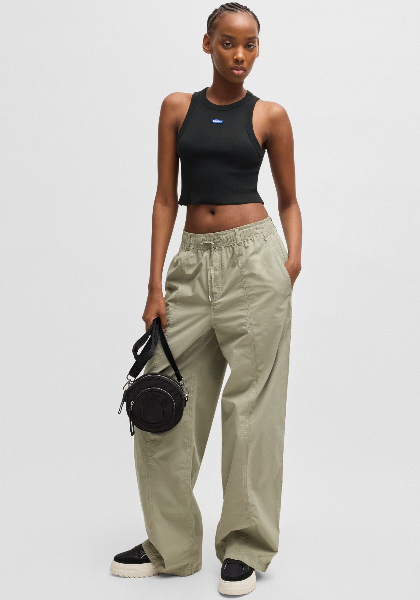 HUGO Blue Tanktop Baby Tank Cropped-Form