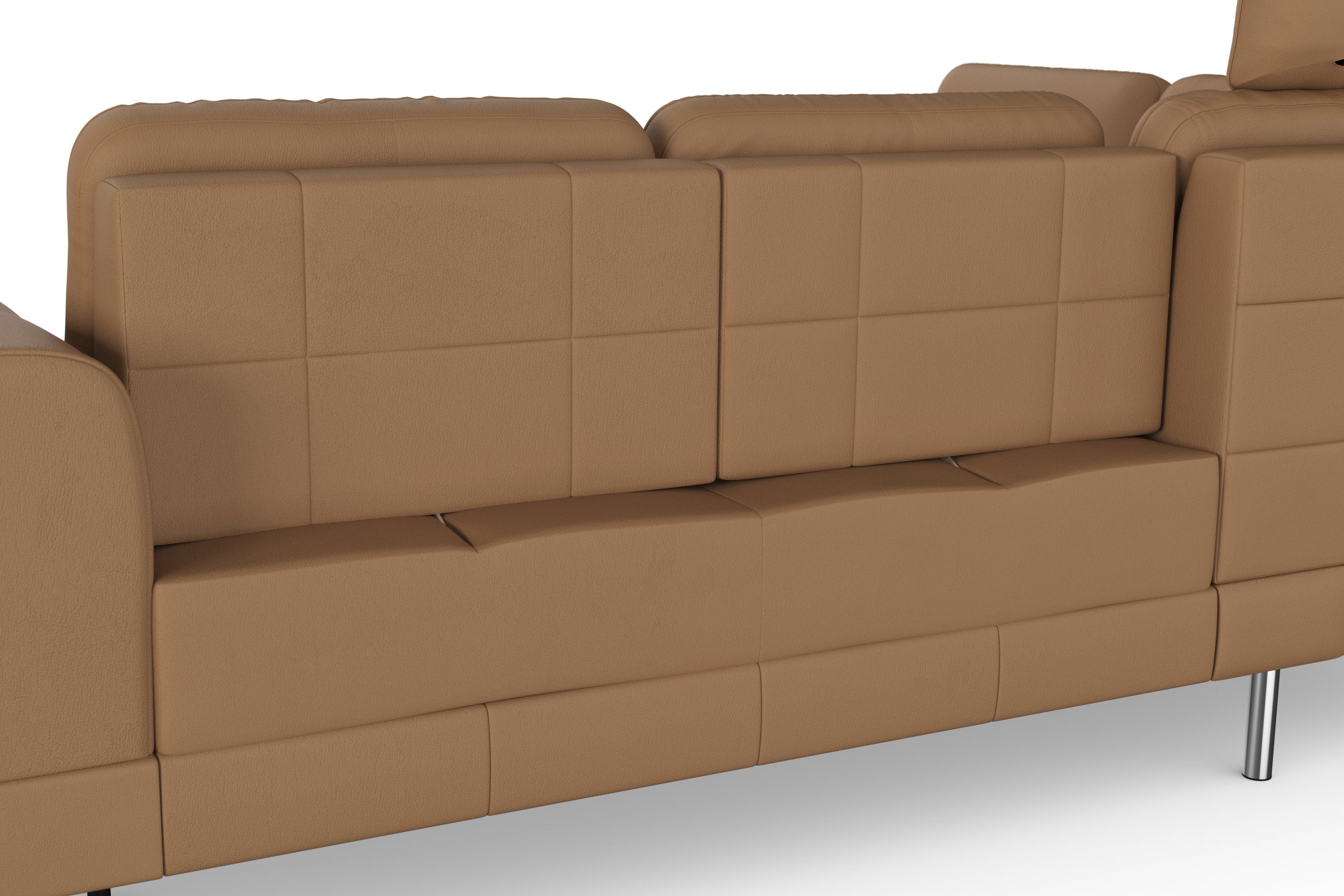 sit&more Hoekbank Bendigo L-vorm inclusief zitdiepteverstelling, bodemvrijheid 15 cm, in 2 pootkleuren