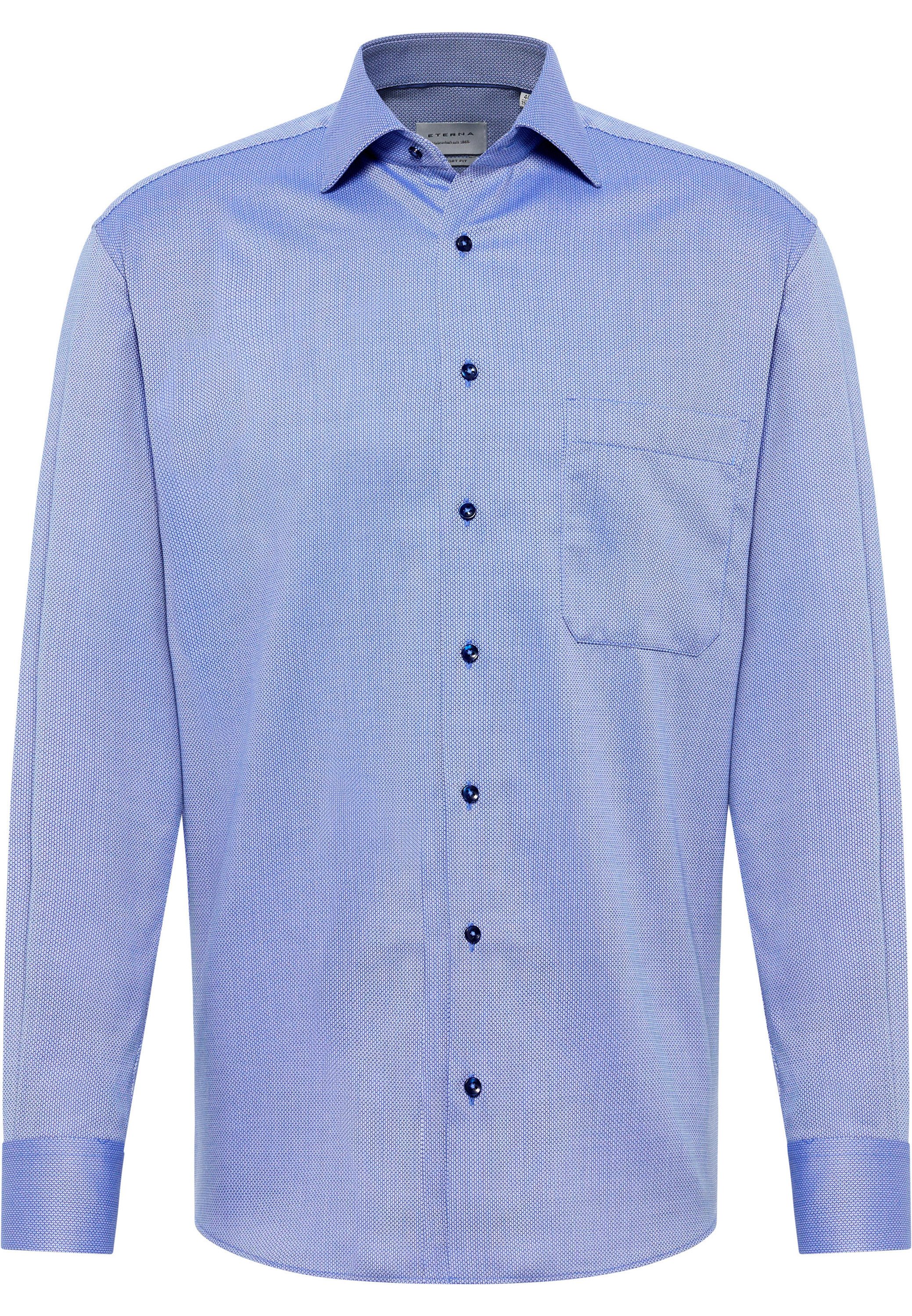 Eterna Overhemd met lange mouwen Comfort fit NON IRON (strijkvrij)