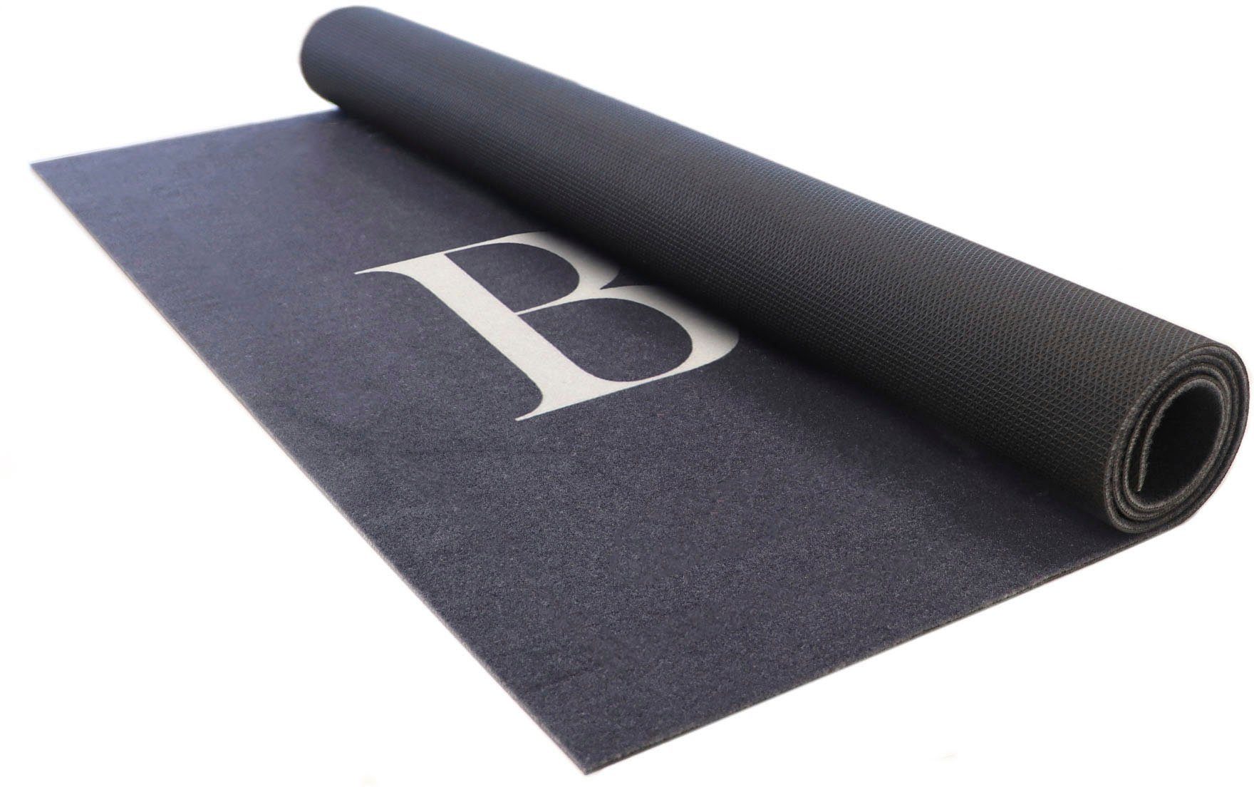 Primaflor-Ideen in Textil Mat BBQ grillmat zwart Barbecuemat ideaal als vloerbescherming, met tekst, antislip, wasbaar
