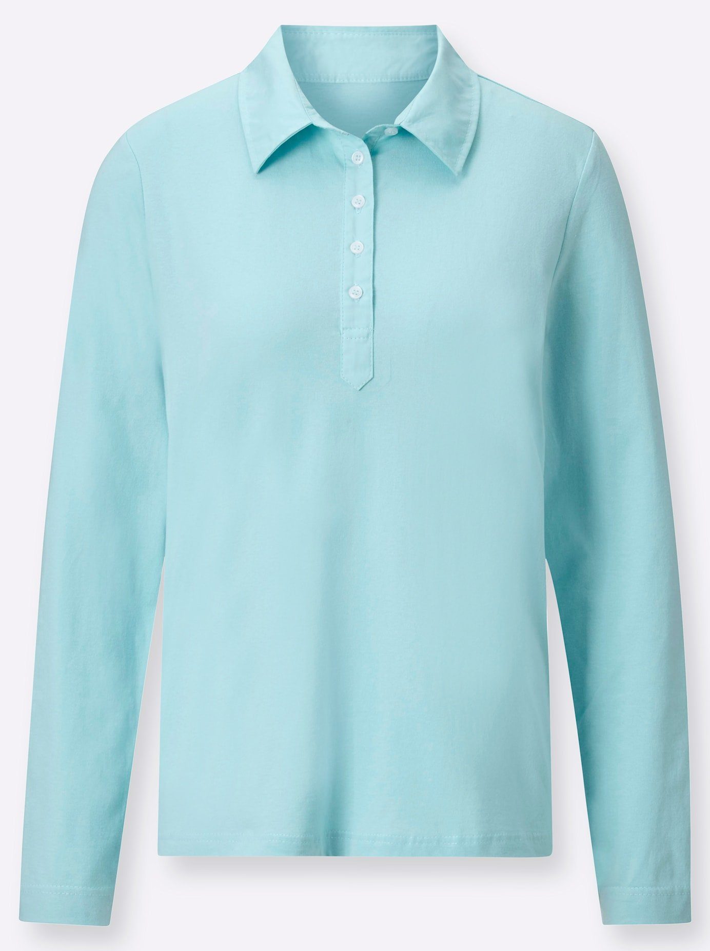 Casual Looks Poloshirt met lange mouwen Poloshirt (1-delig)
