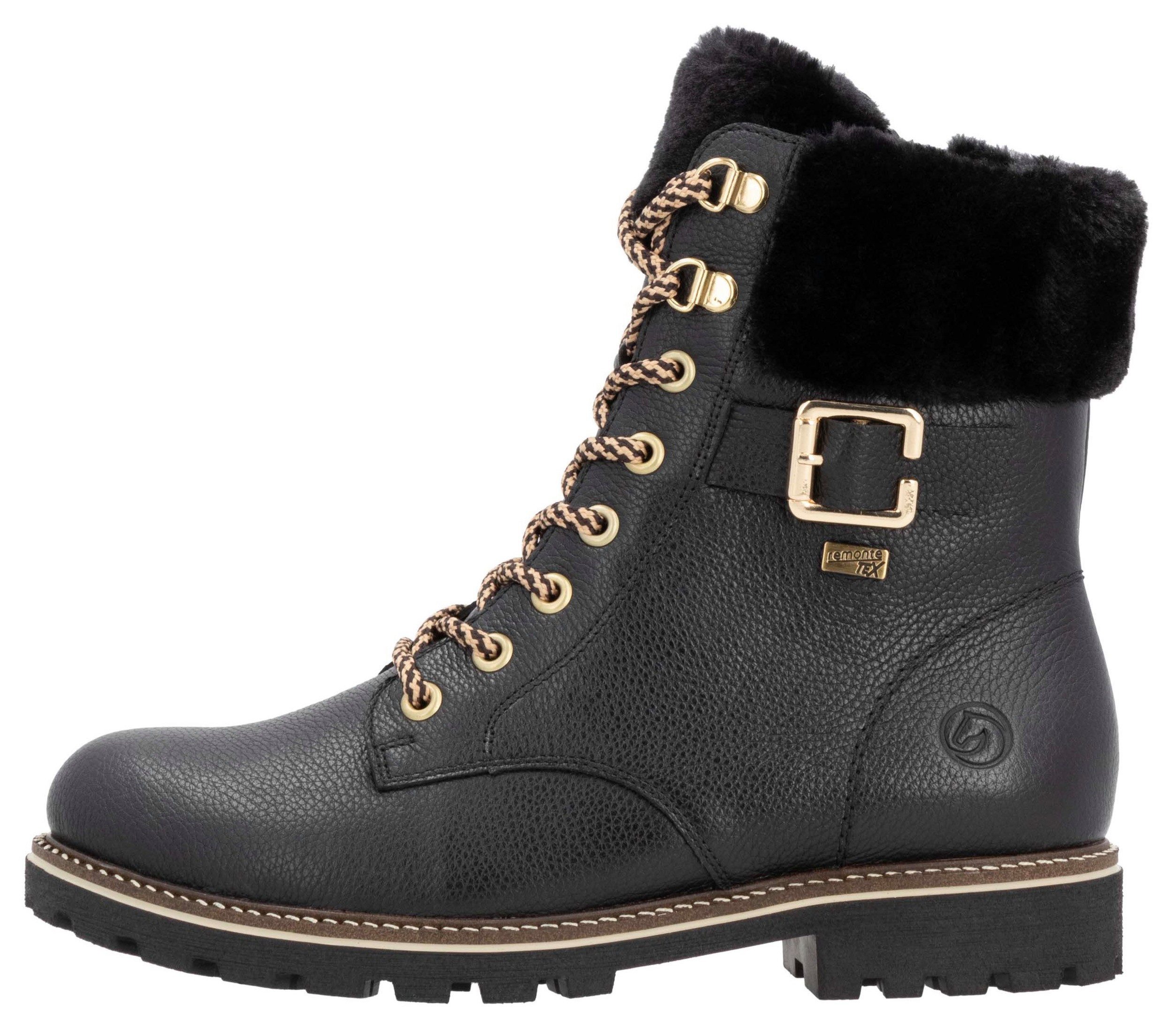 Remonte Winterlaarzen Elisabeth Hurley-Collection , veterschoenen, outdoorschoen, veterschoenen met decoratieve gesp