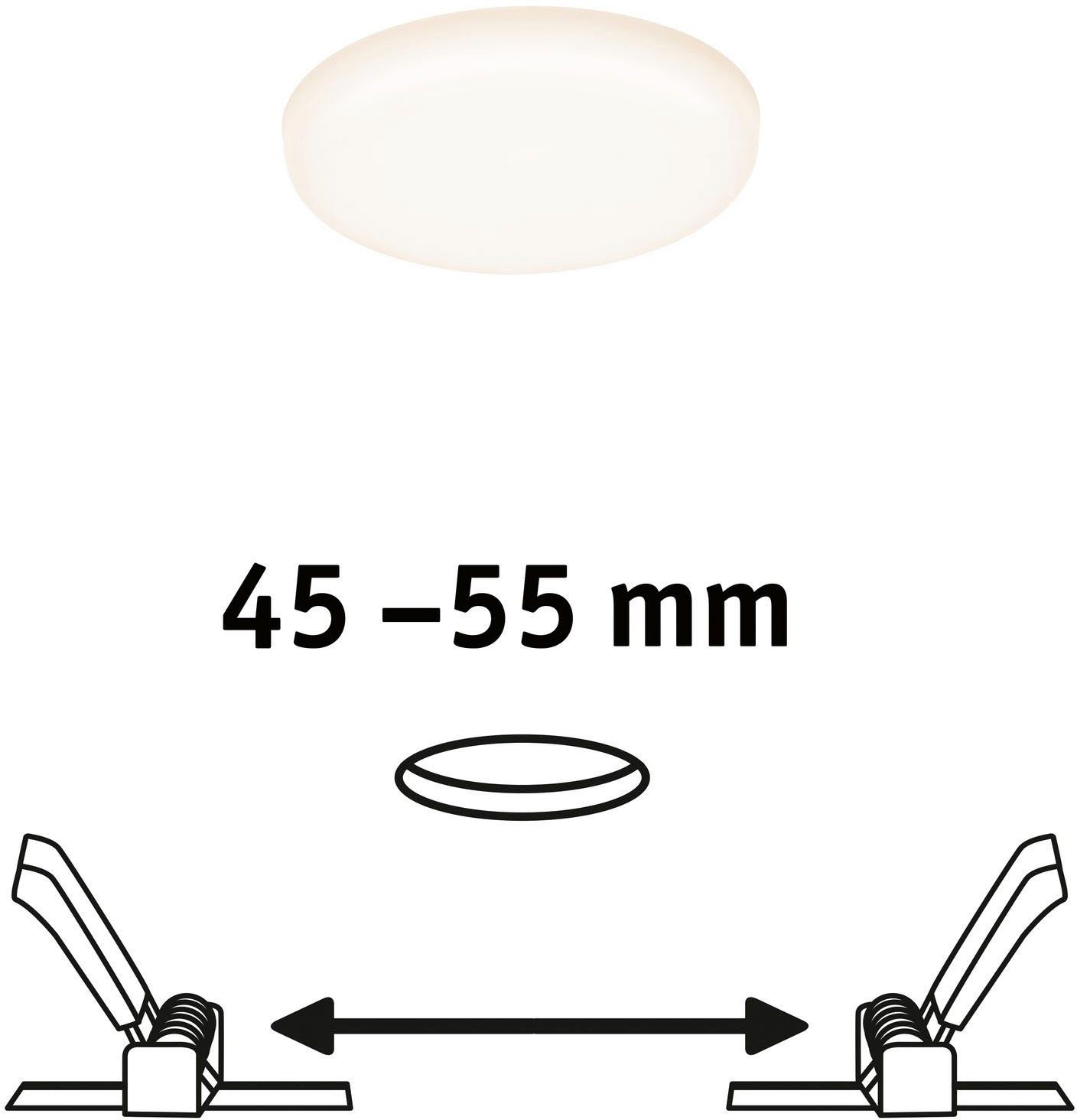Paulmann Ledinbouwlamp LED Inbouwpaneel Veluna VariFit IP44 rond 75mm 4,5W 3.000K Satin (1 stuk)