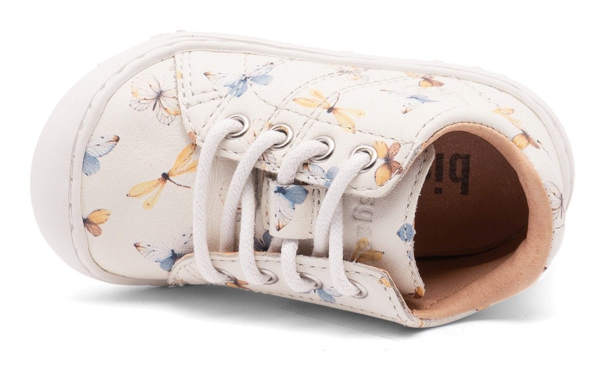 Bisgaard Babyschoentjes Barefoot hale l Breedte: normaal , veterschoen, blote voeten schoen met lwg leer, maat sjabloon te downloaden