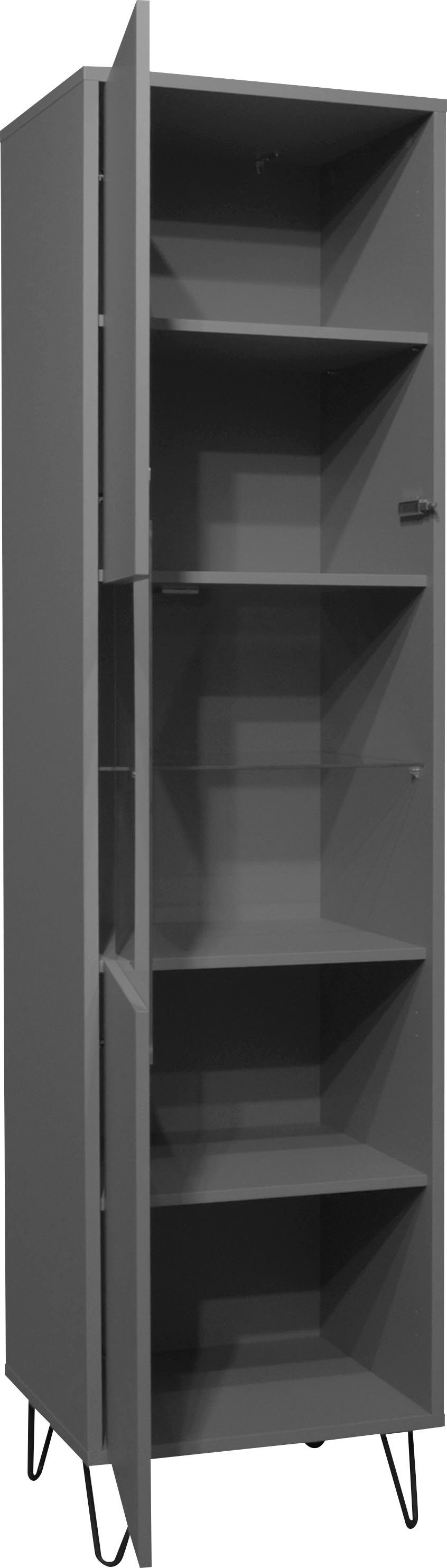 Mäusbacher Staande vitrinekast Bonnie TOPSELLER! Vitrine met verwisselbare deurafsluiting