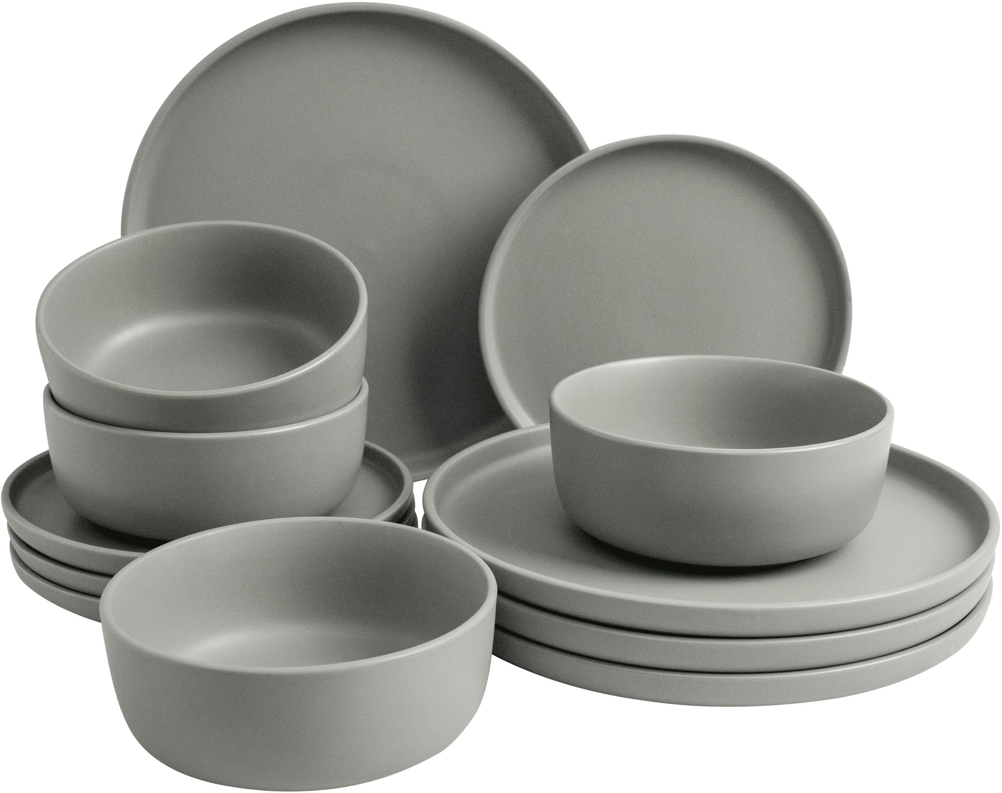 LeGer Home by Lena Gercke Eetservies Servies, servies Belli rond model, scandi stijl, 12 delen, voor 4 personen (set, 12-delig)