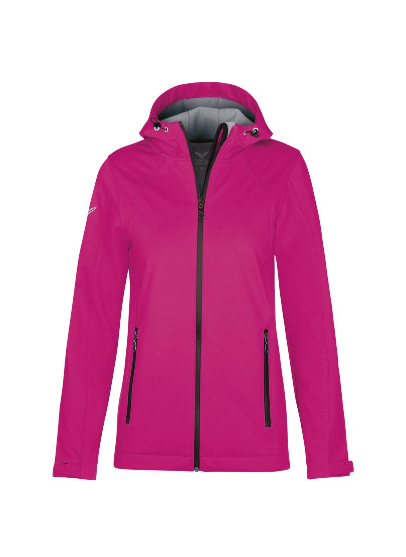 Trigema Softshell-jack TRIGEMA getailleerd Softshell-jack met capuchon (1 stuk)