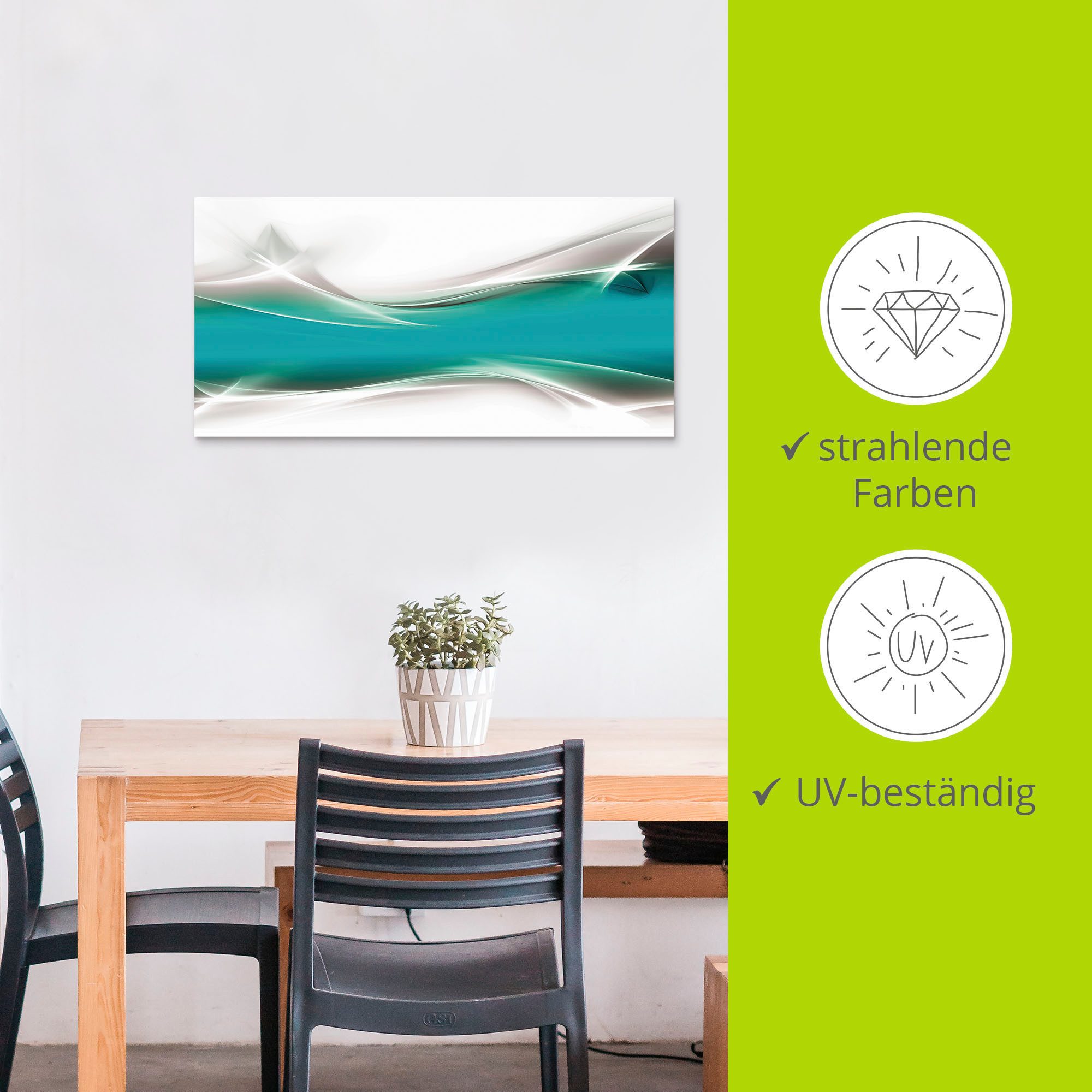 Artland Artprint Creatief element als artprint van aluminium, artprint voor buiten, artprint op linnen, poster, muursticker