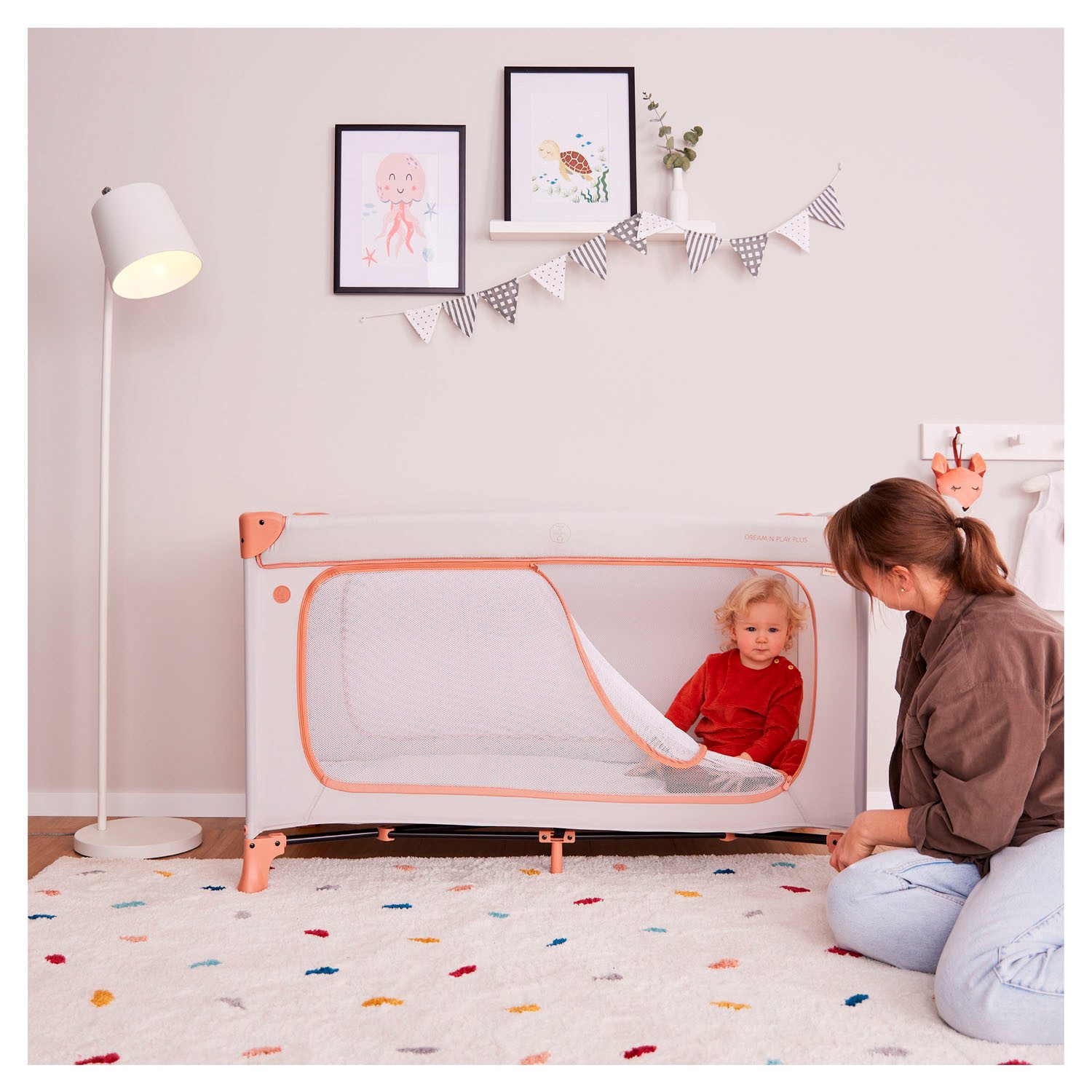 Hauck Baby-campingbed Dream N Play Plus, Disney Pooh Friends Beige