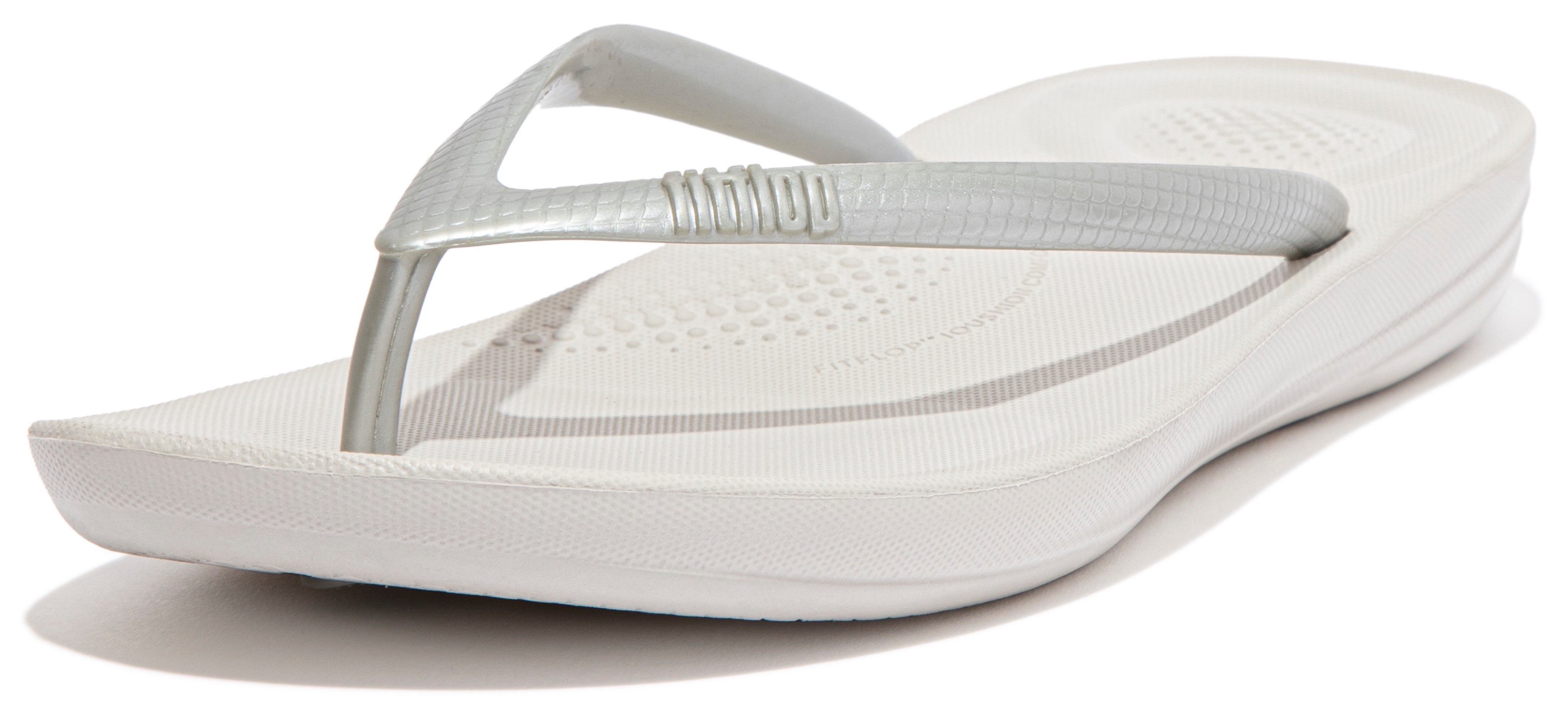 Fitflop Teenslippers IQushion sleehak, zomerschoen, slipper in smalle vorm