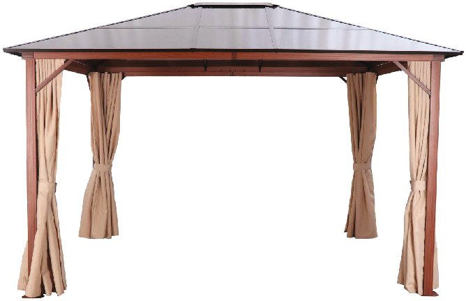 KONIFERA Zij-element partytent voor hout-look, bxd: 300x365 cm (4 stuks)