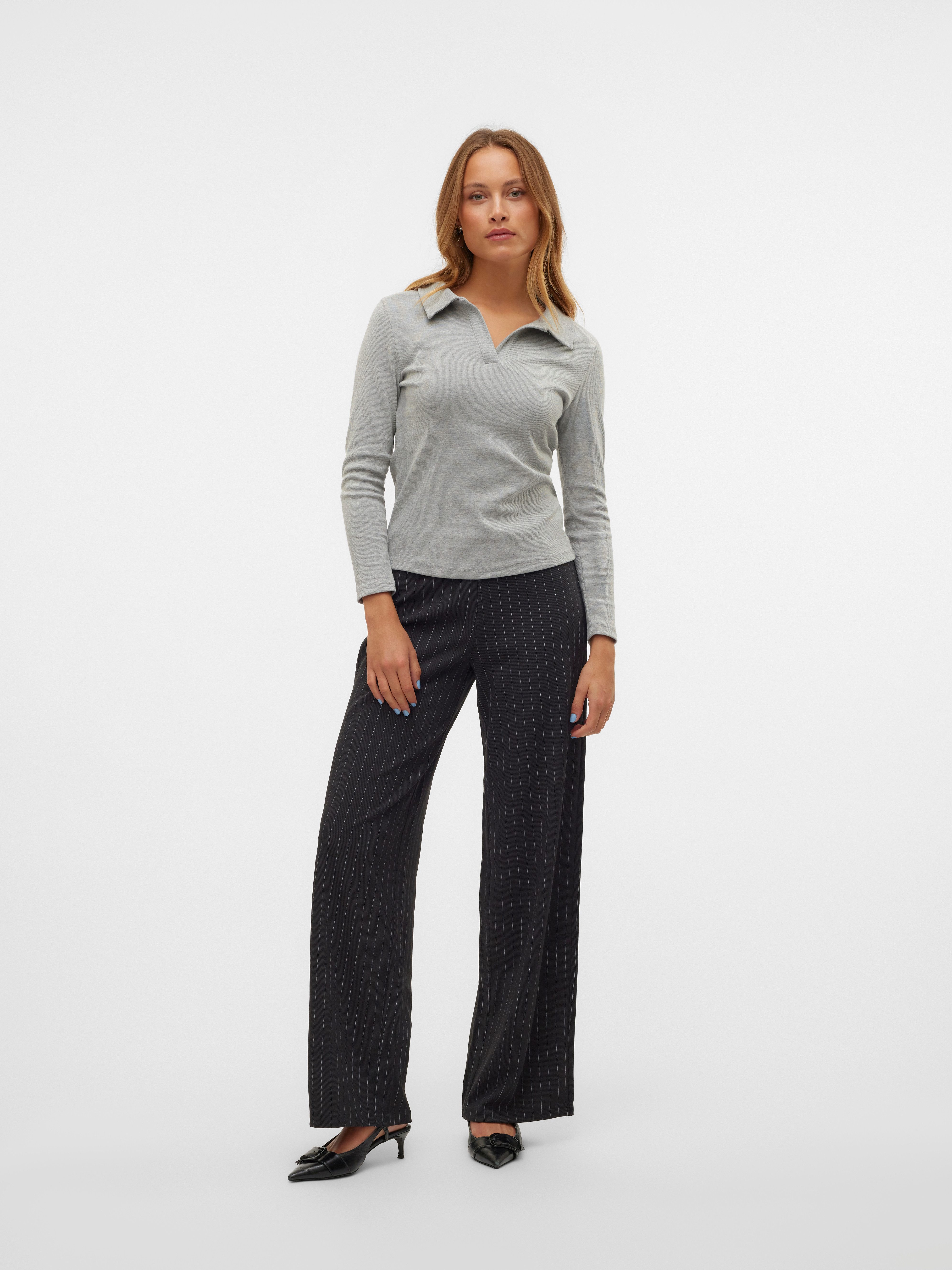 Vero Moda Comfortbroek VMBERLIN MY MW WIDE PRINT PANT NOOS