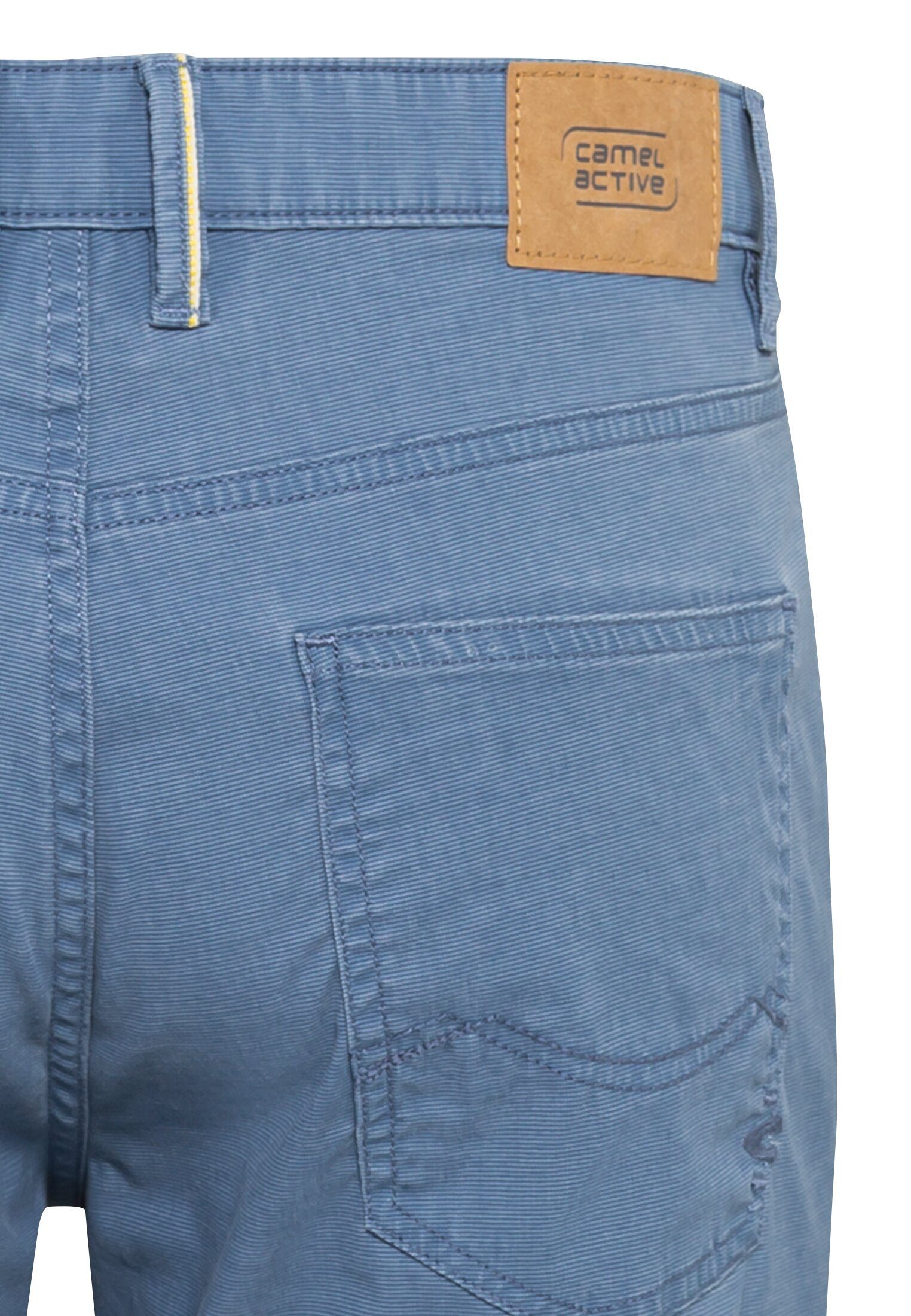 camel active 5-pocket jeans met leren merklabel