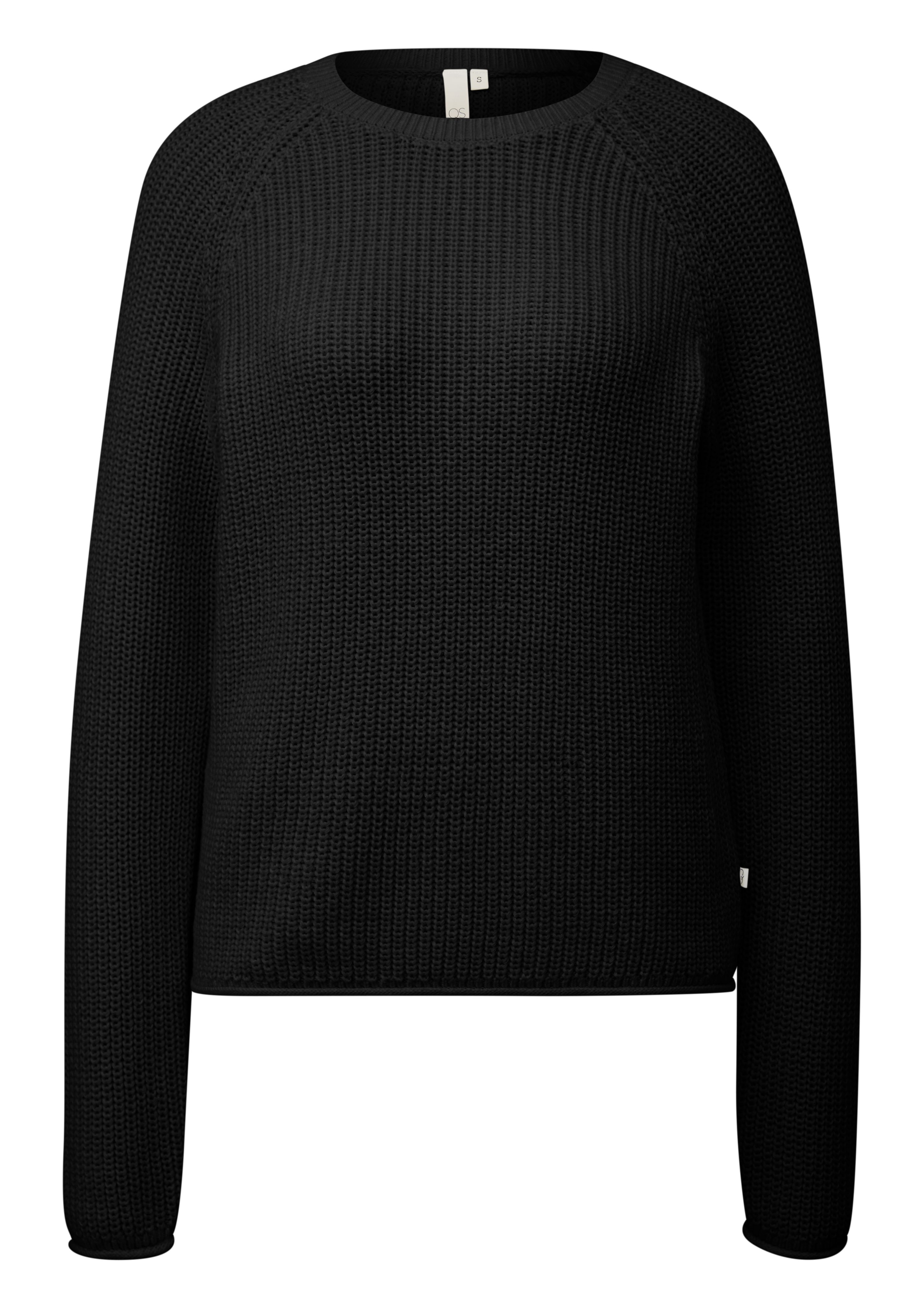 Q S designed by Gebreide trui met een ronde hals