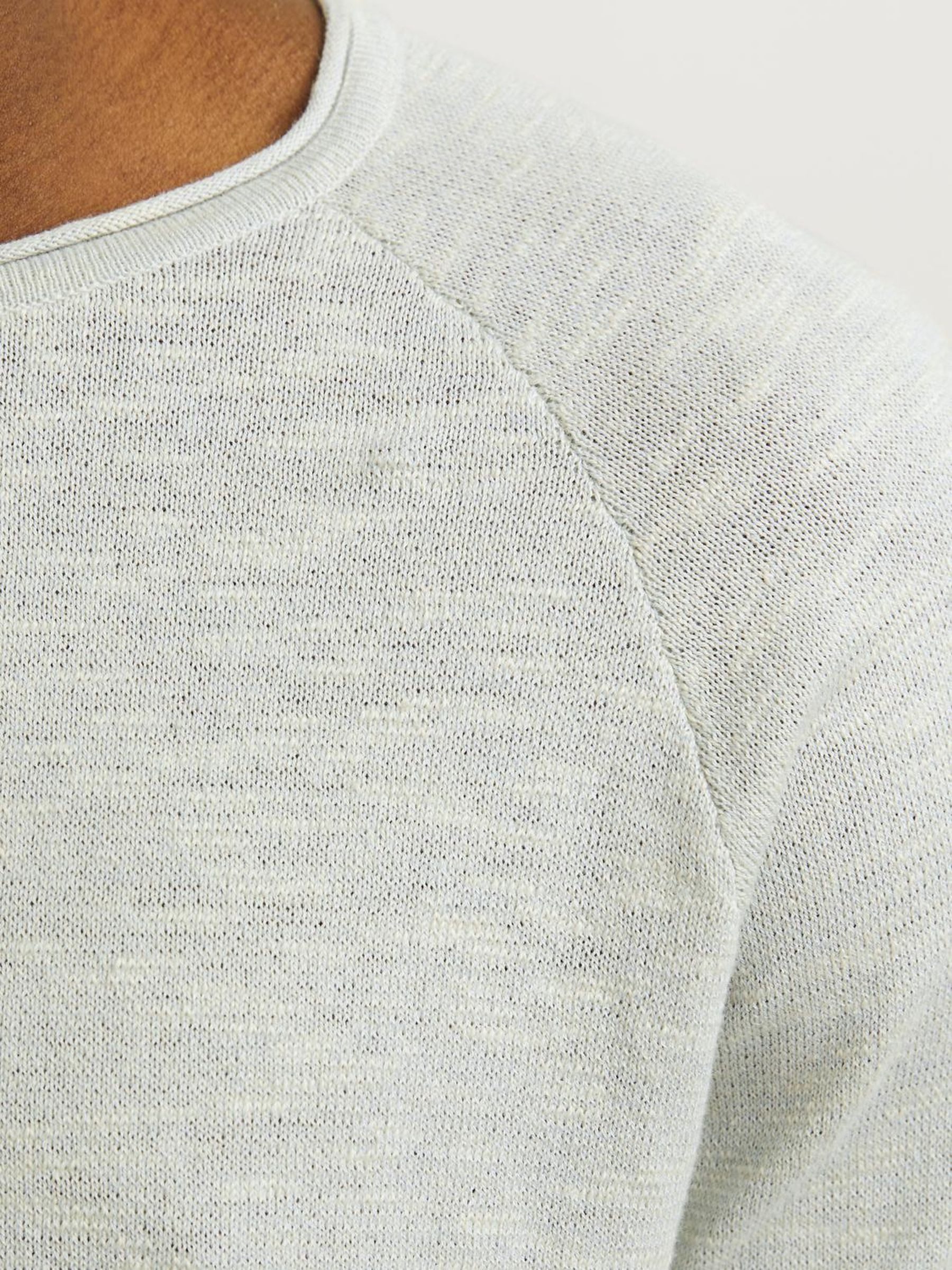 Jack & Jones Gebreide trui JJELINEN KNIT CREW NECK SN