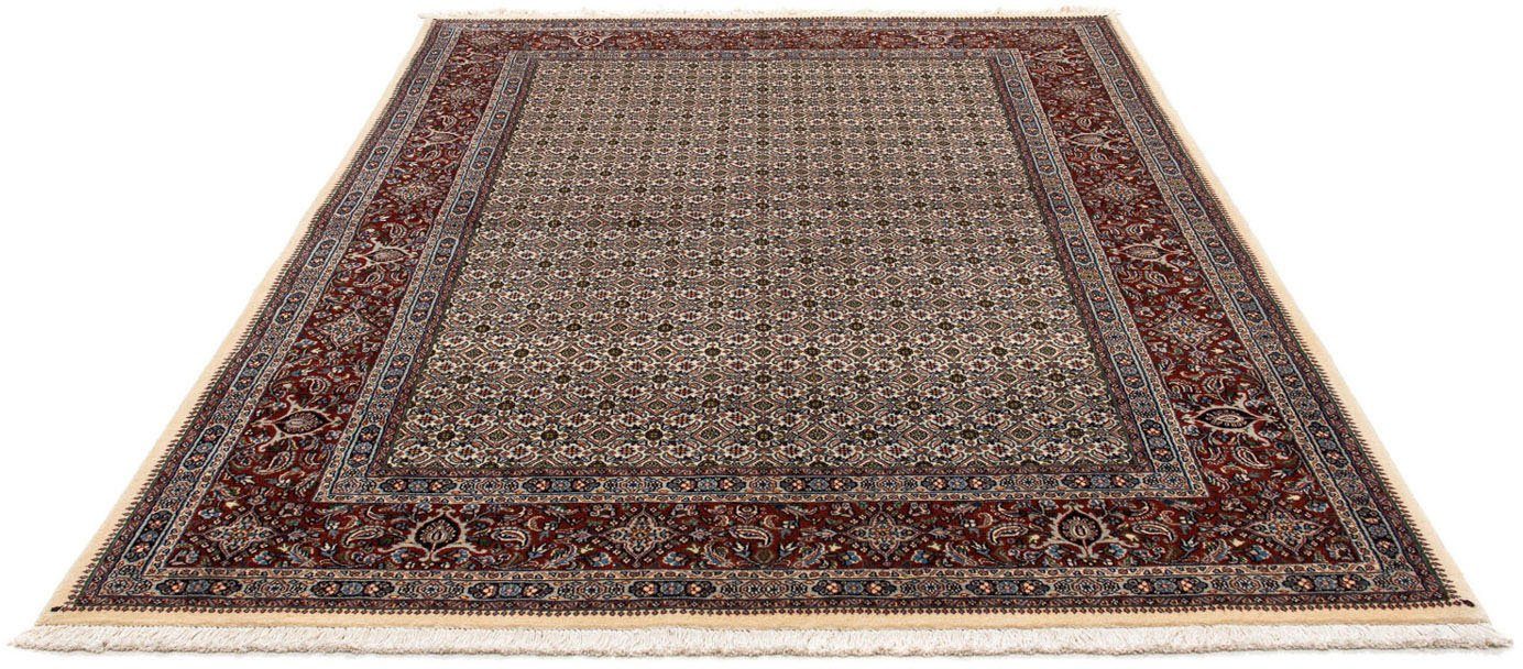 morgenland Wollen kleed Ghom velden 143 x 71 cm Handgeknoopt