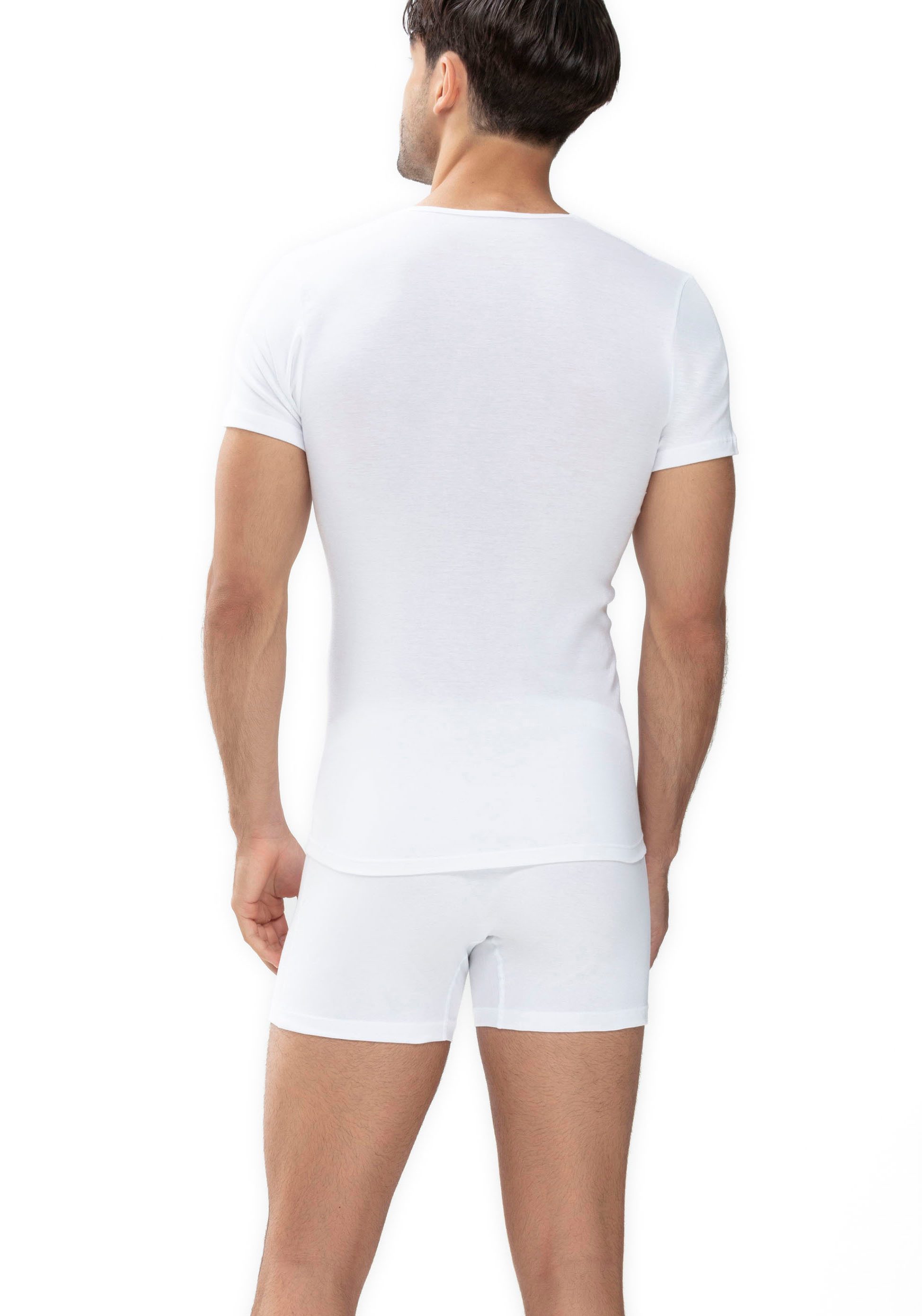 Mey Shirt met V-hals Casual katoen (K) Elastische hals- en mouwafsluitingen