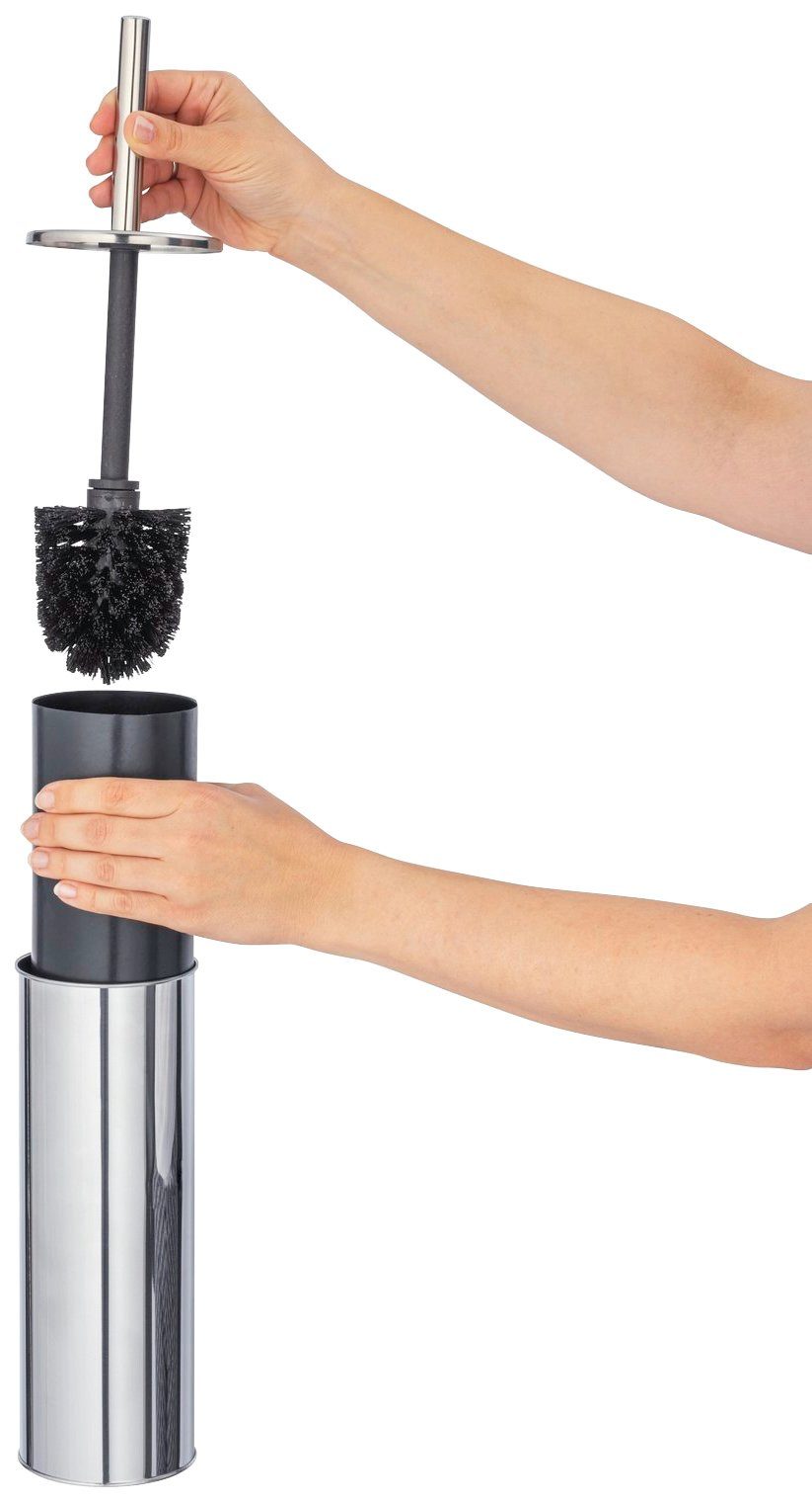WENKO Toiletset Basic roestvrij, glanzend edelstaal