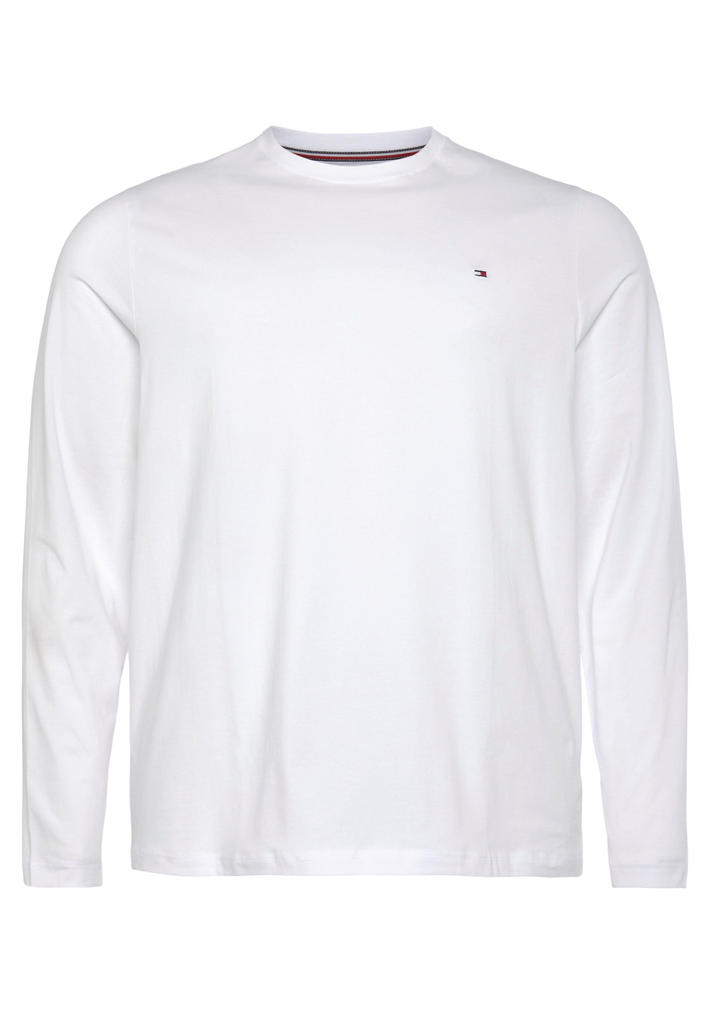 Tommy Hilfiger Longsleeve BT-STRETCH SLIM FIT L/S TEE-B heren longsleeves maat XXL wit