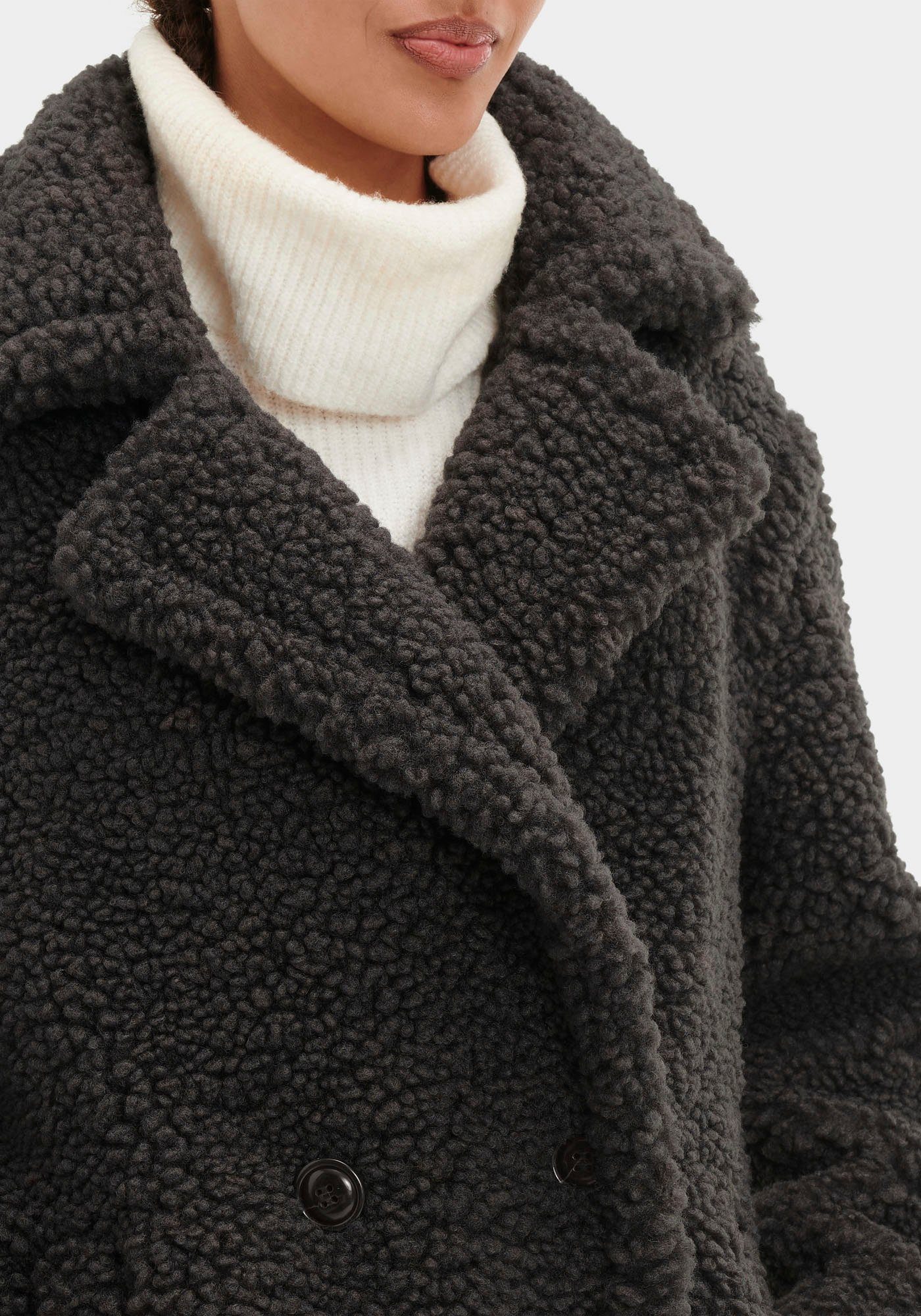 UGG Lange jas van imitatiebont W GERTRUDE LONG TEDDY COAT