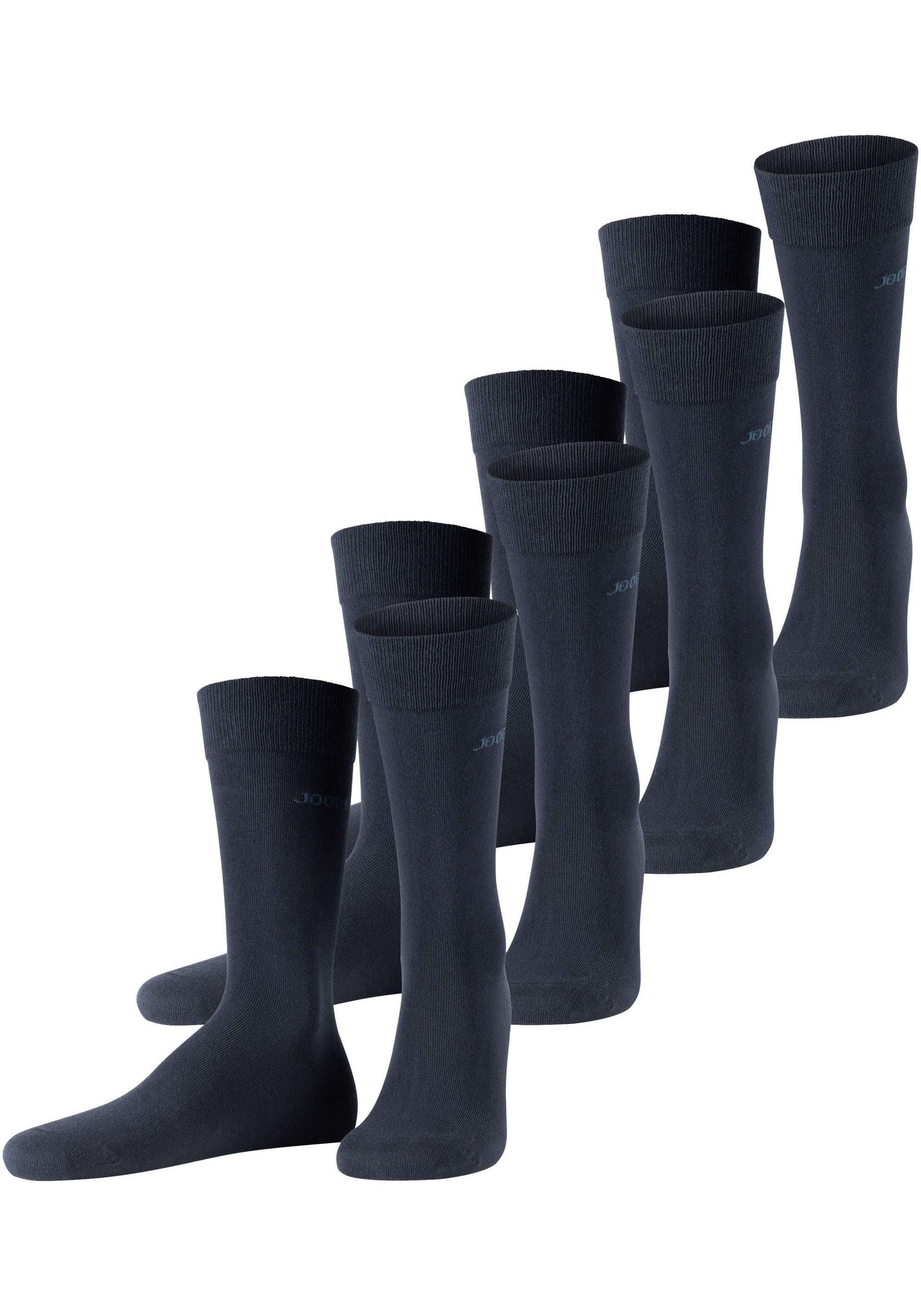 JOOP! Sokken Premium Essentials, versterkte hiel, duurzame teen (Set van 4)