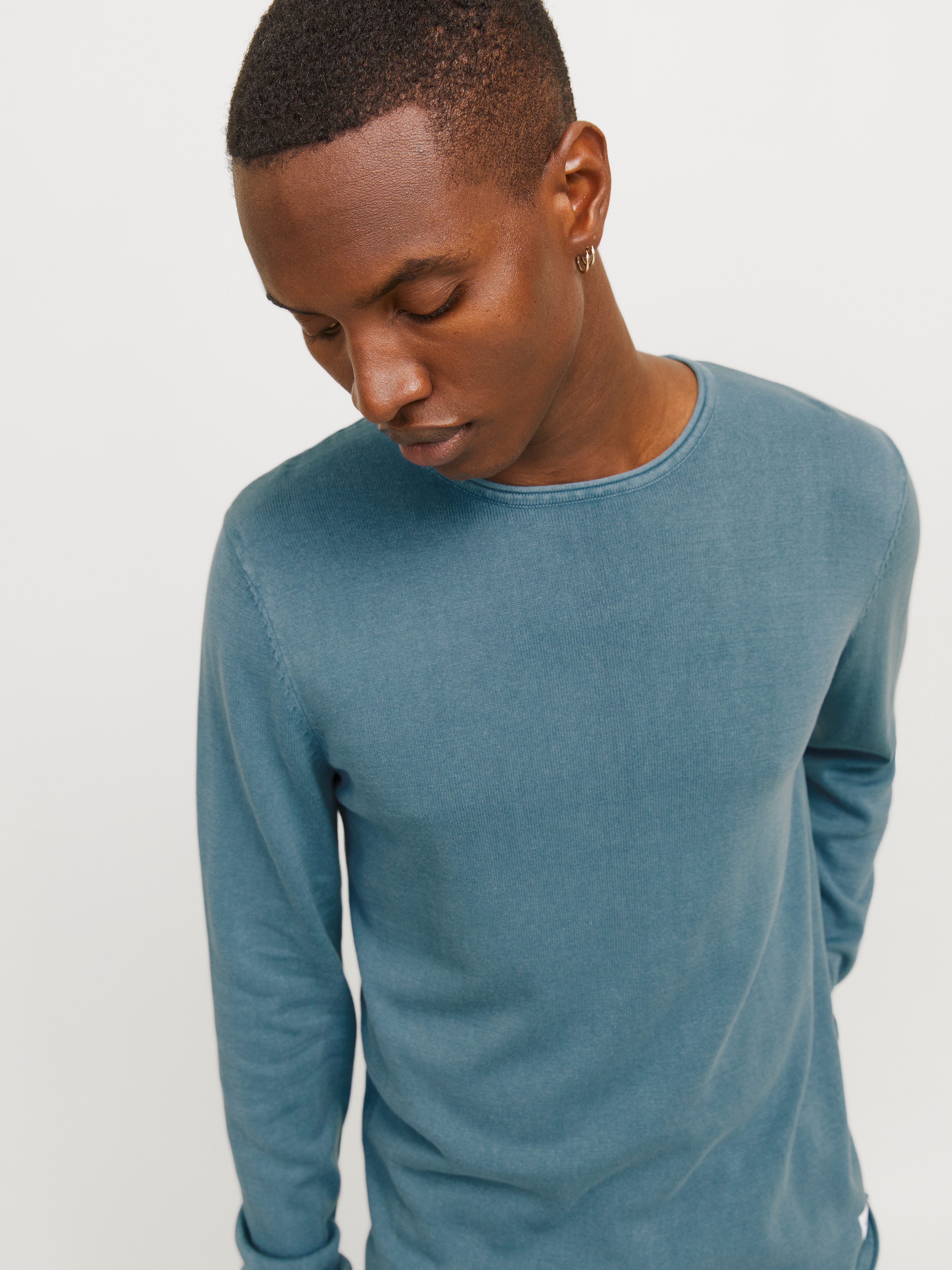 Jack & Jones Gebreide trui JJELEO KNIT CREW NECK NOOS