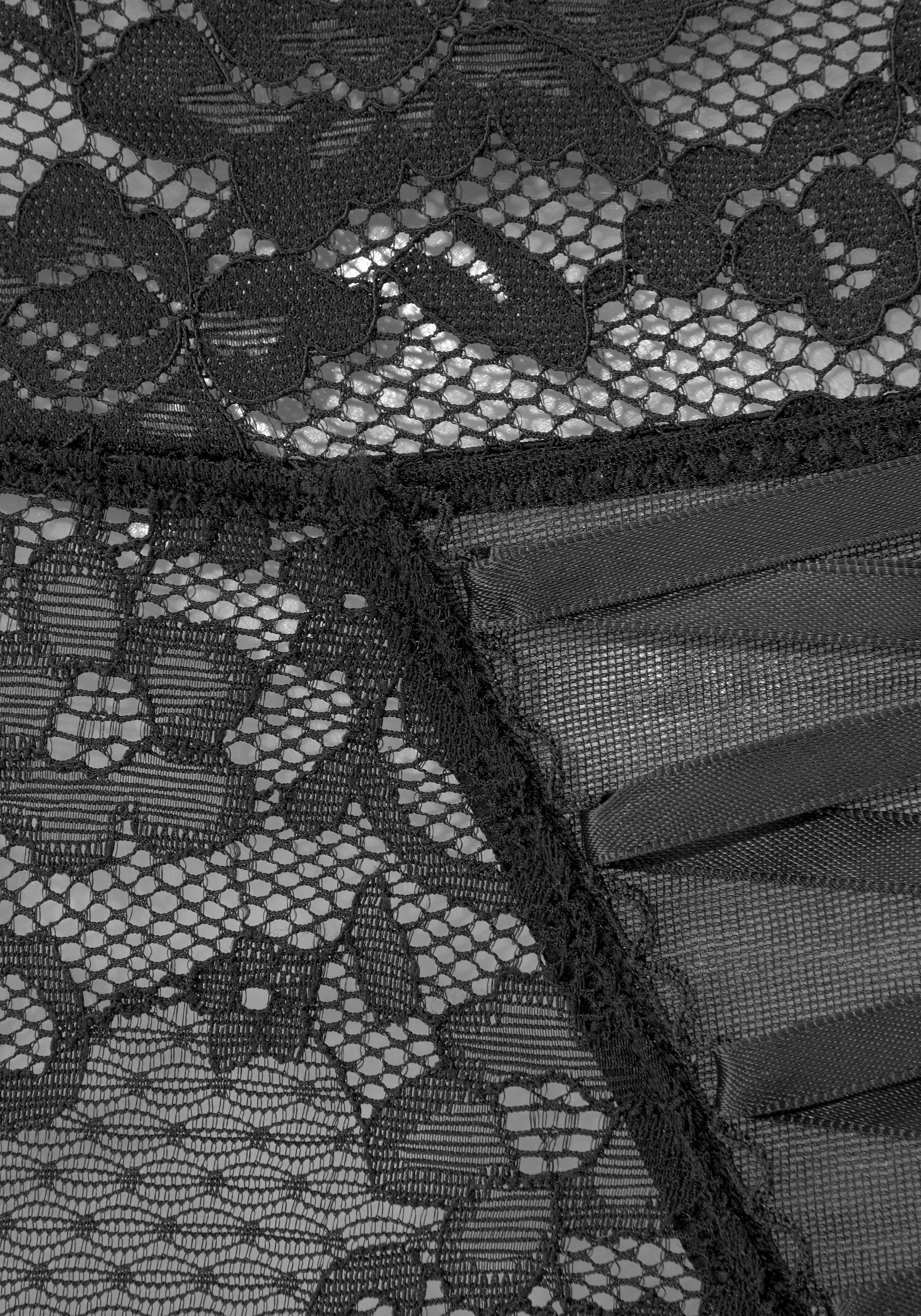 petite fleur gold High-waist-slip-ouvert met extravagante vetersluiting, sexy lingerie, sexy lingerie