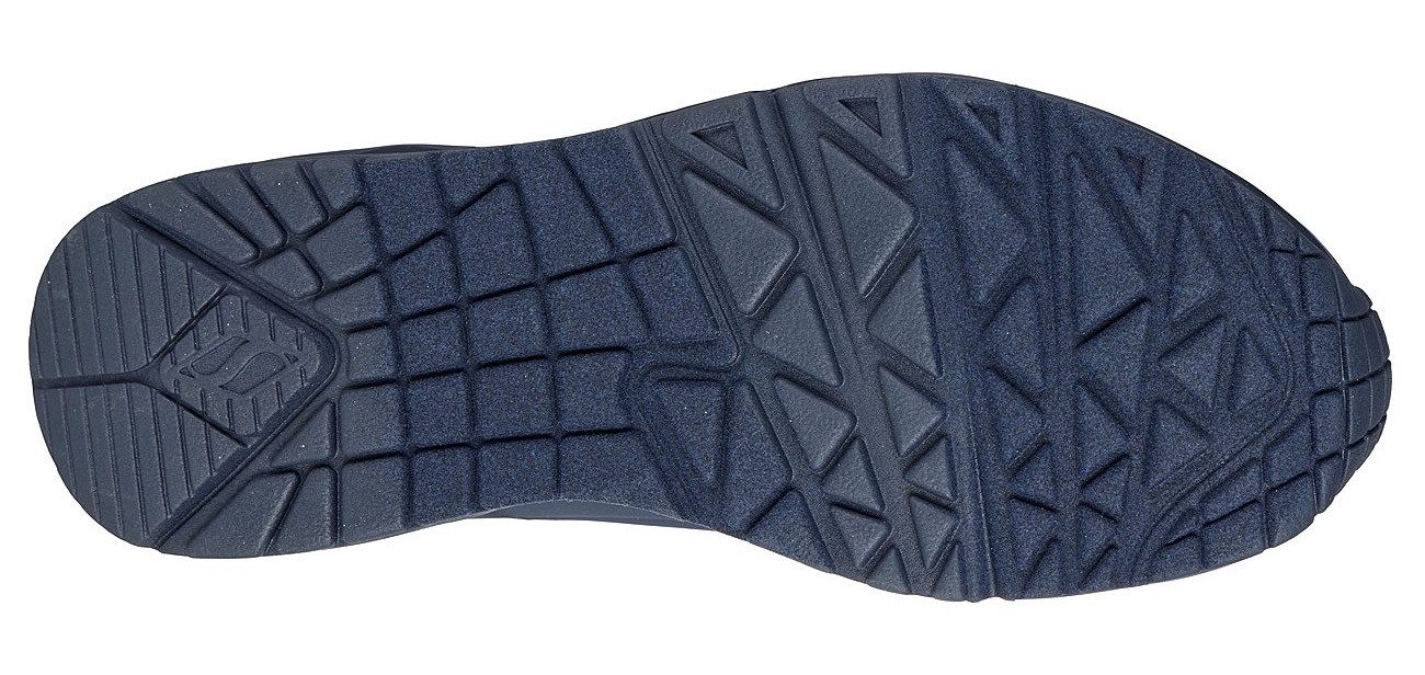 Skechers Sneakers met sleehak UNO STAND ON AIR Vrijetijdsschoen, lage schoen, veterschoen met zacht gevoerde binnenzool
