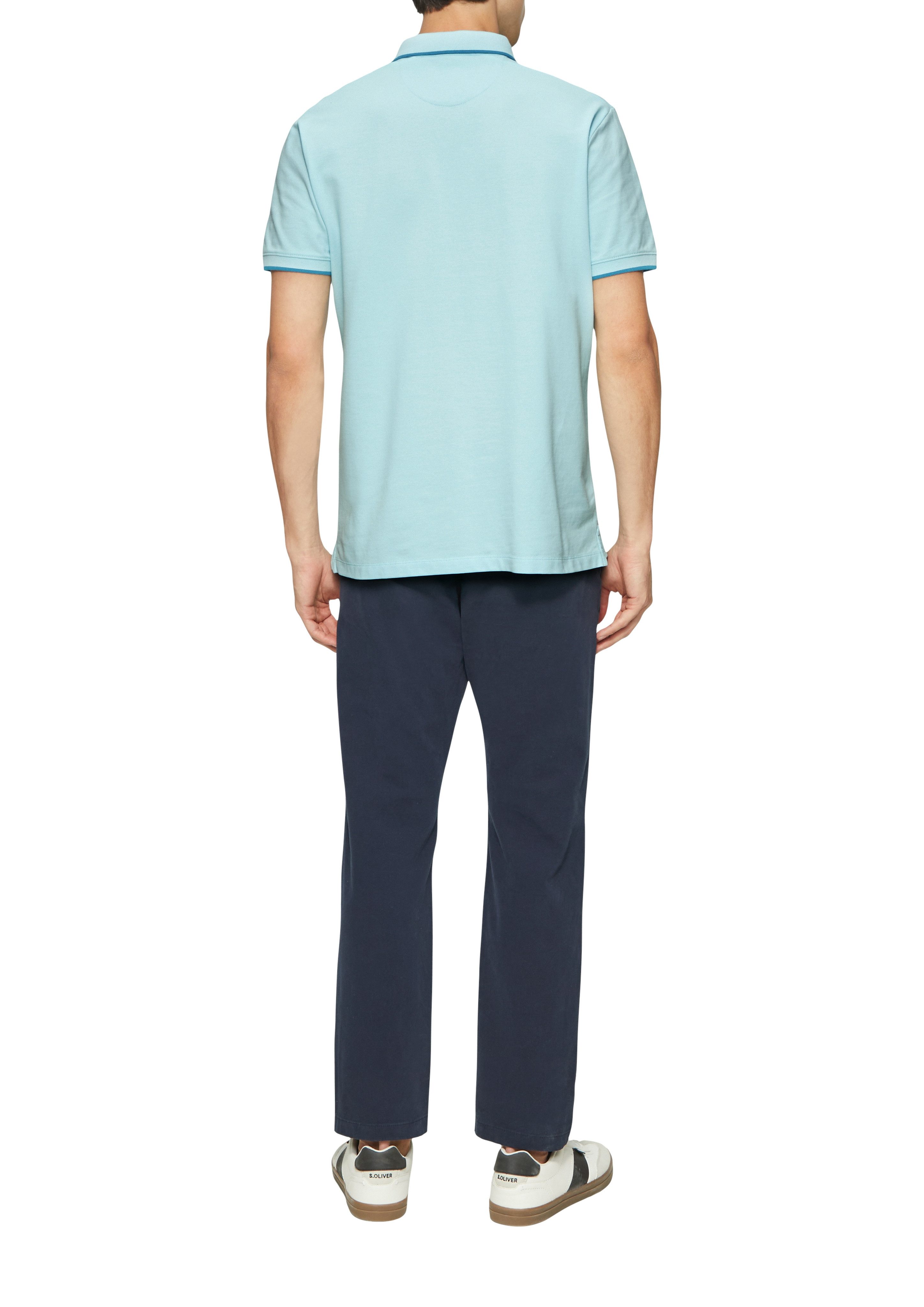s.Oliver Poloshirt met contrastdetails