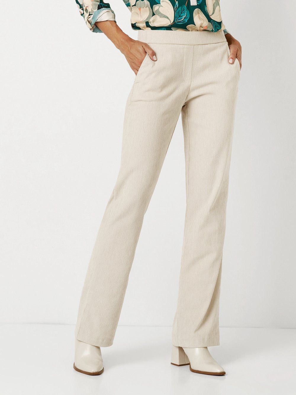 TONI Comfortbroek Jenny Wide Leg met elastische taille
