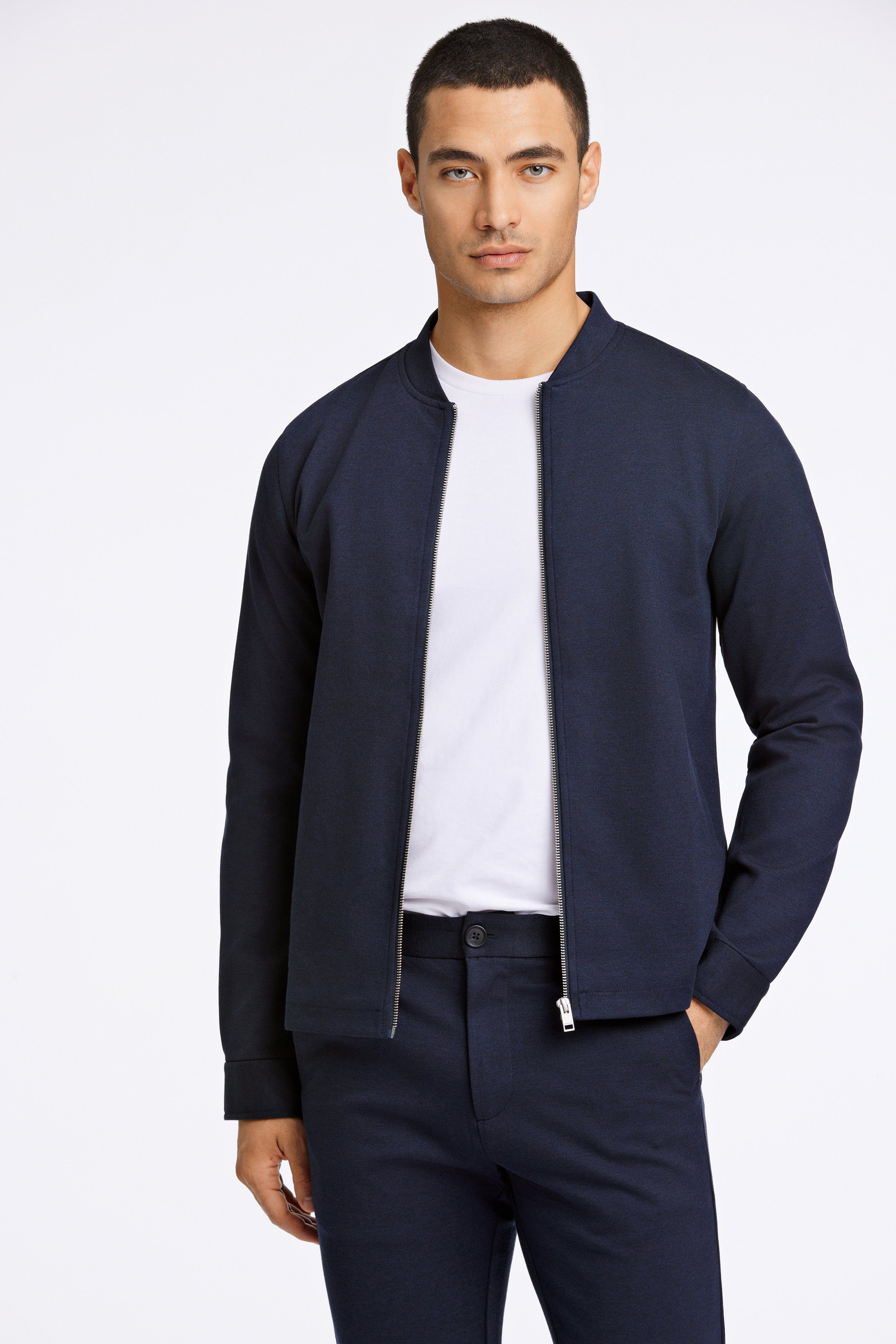LINDBERGH Functioneel shirt Overshirt met stretch heren casual overhemden maat XL blauw