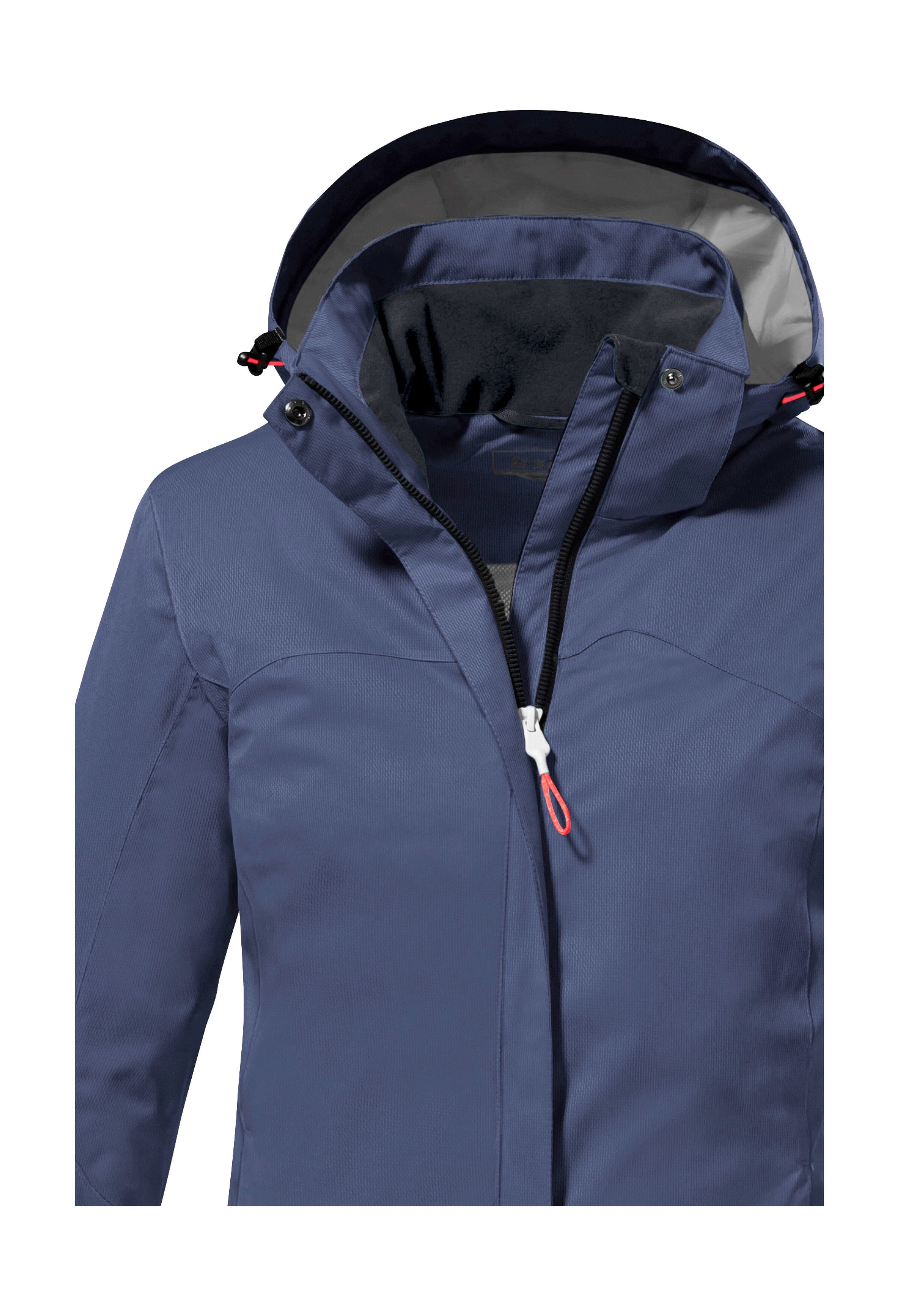 Killtec Outdoorjack KOS 133 WMN JCKT Water- en winddichte damesjack met afneembare capuchon, PFAS-vrij