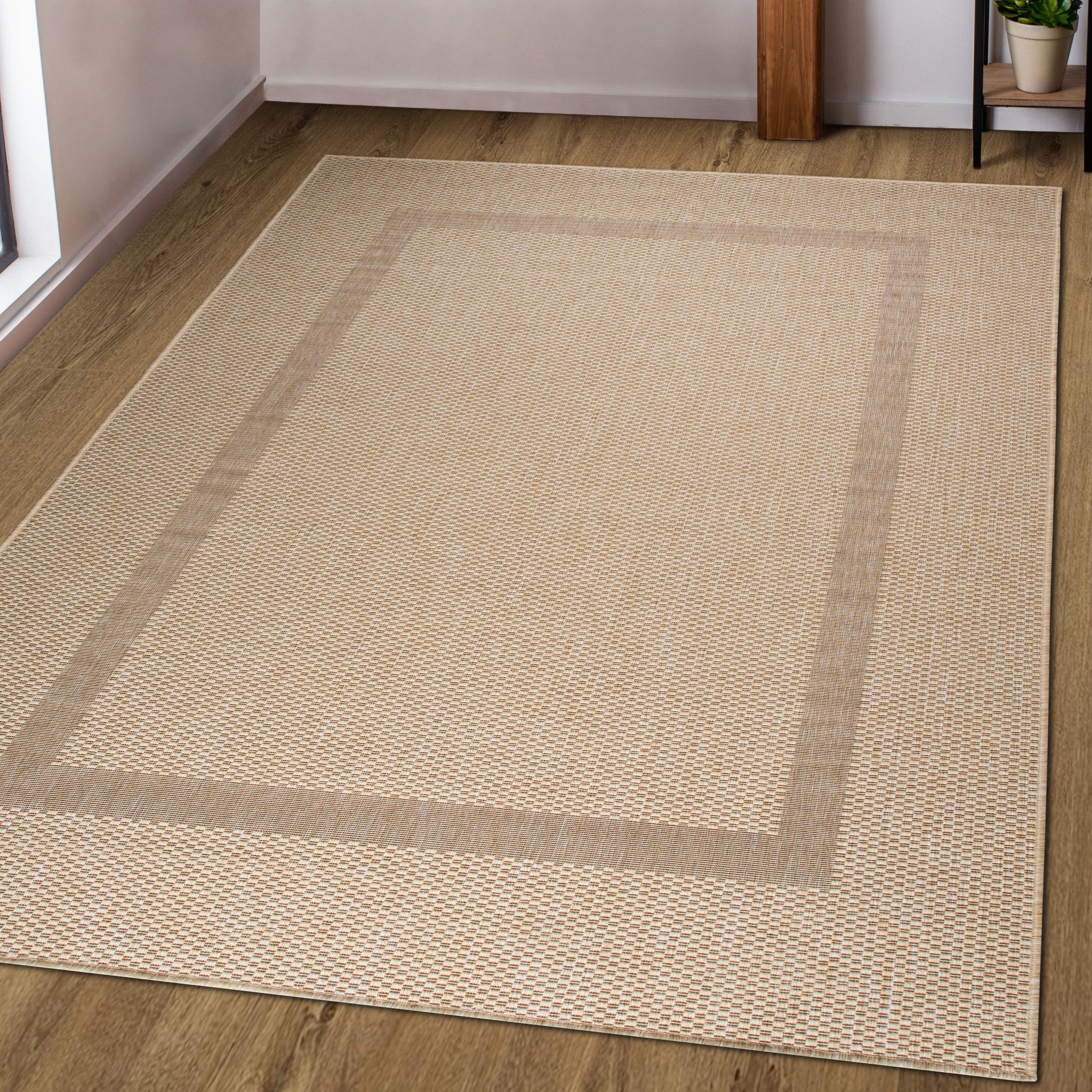 my home Vloerkleed Venetië rand is ook als loper verkrijgbaar Geschikt voor binnen en buiten, sisal-look, weerbestendig & uv-bestendig