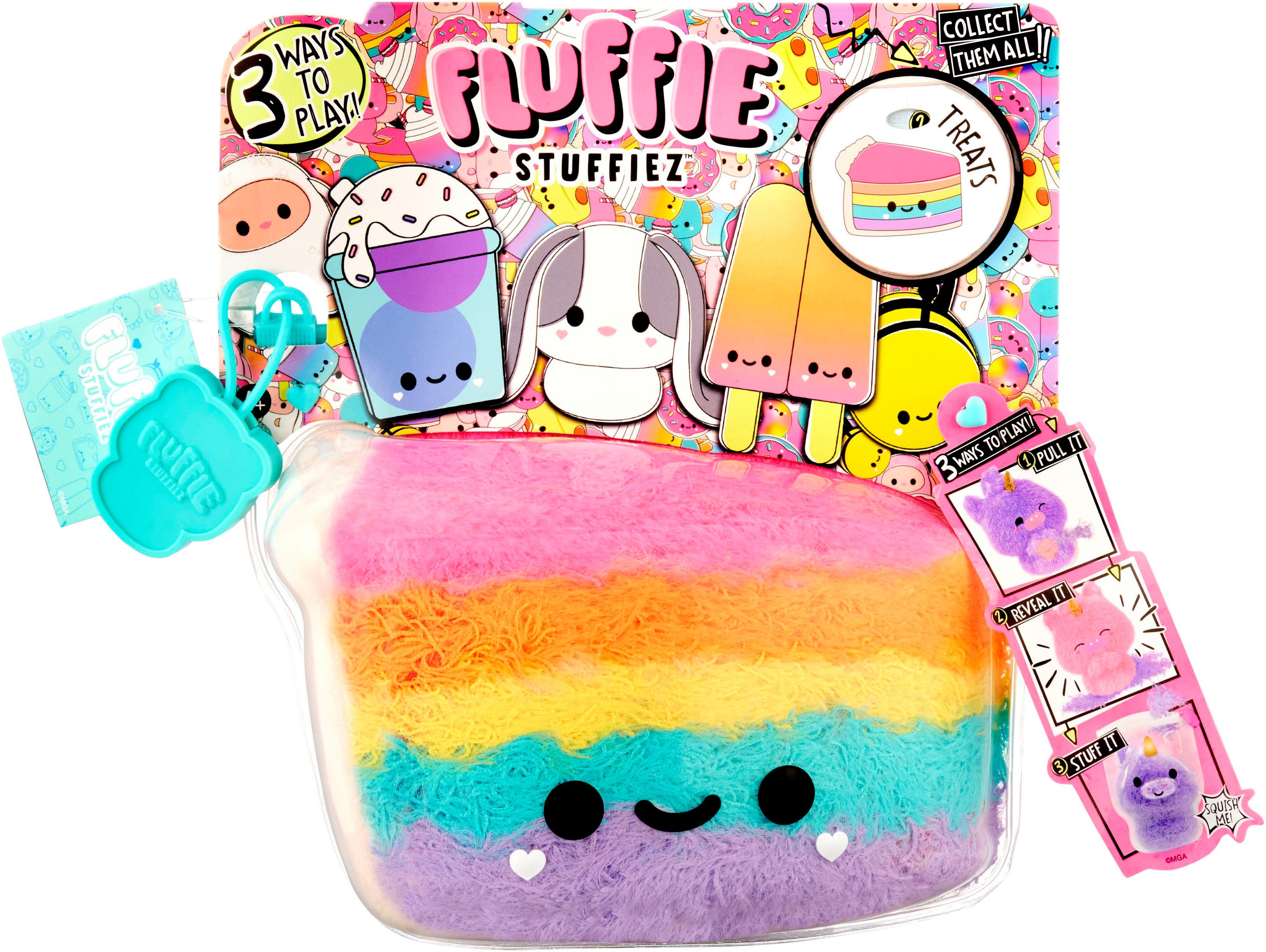 Fluffie Stuffiez Pluchen knuffel Fluffie Stuffiez Small Plush - Cake/Pizza