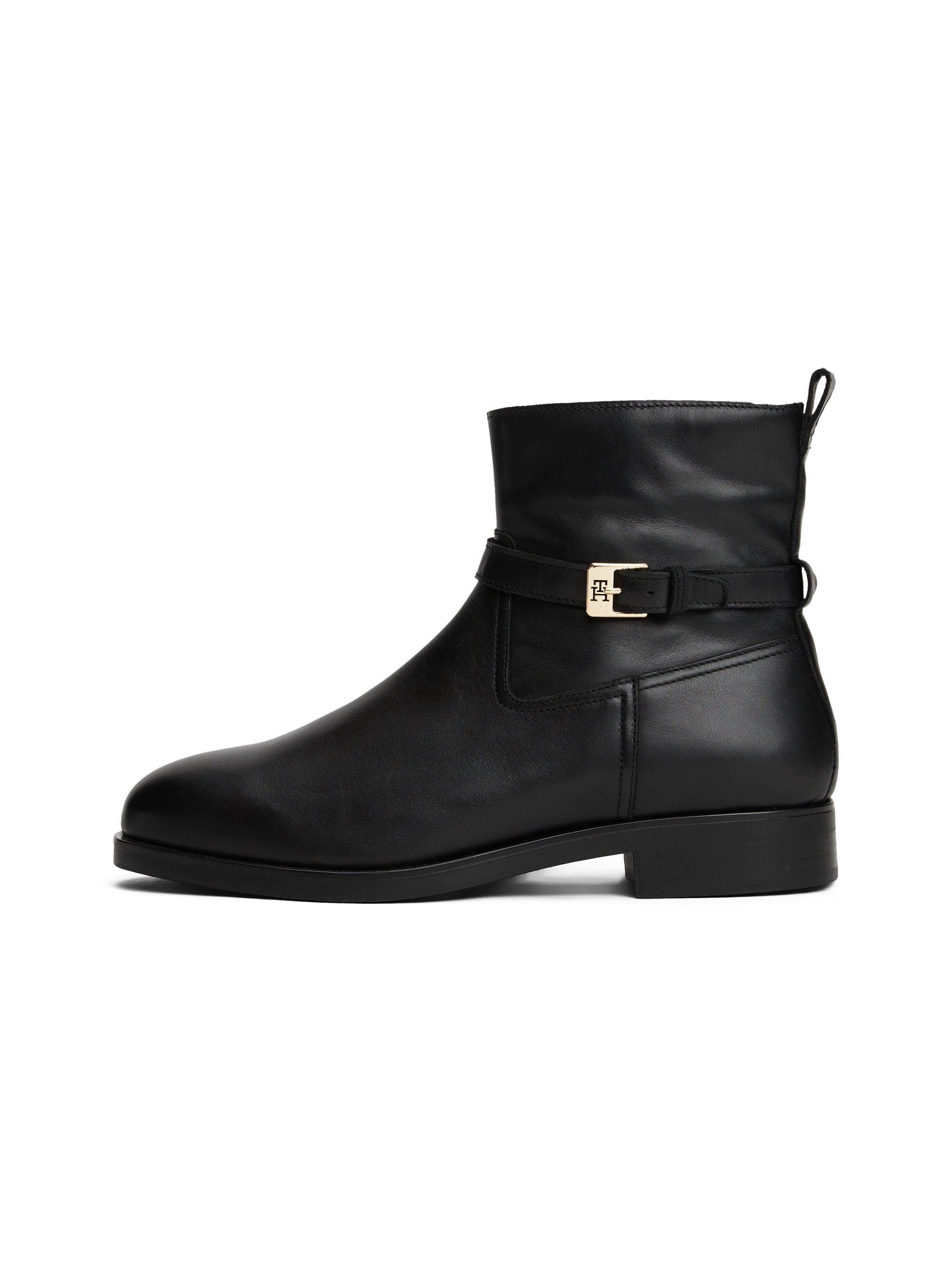 Tommy Hilfiger Laarsjes TH BUCKLE RIDING LEATHER BOOTIE