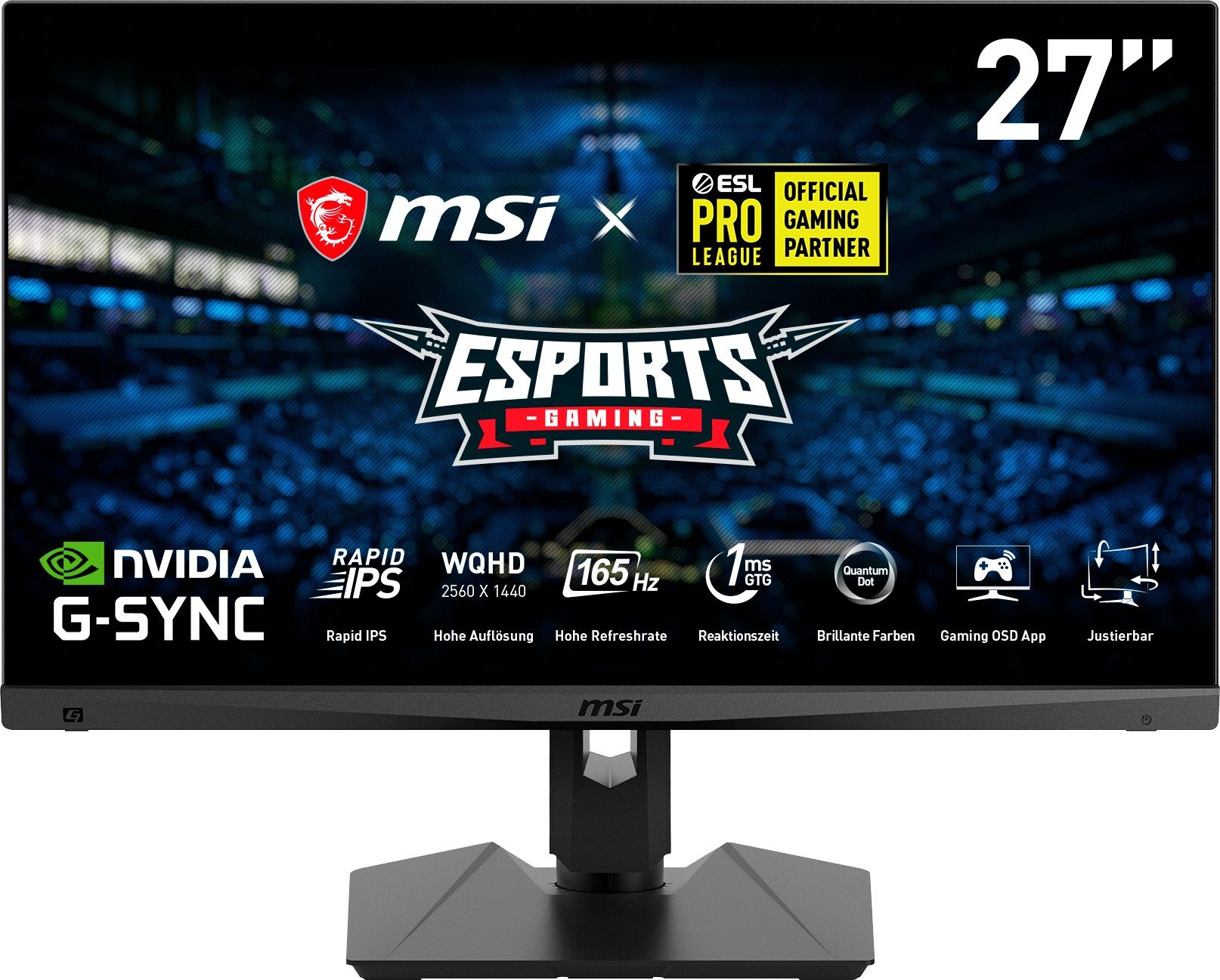MSI Gaming-ledscherm Optix MAG274QRFDE-QD, 69 cm / 27", WQHD