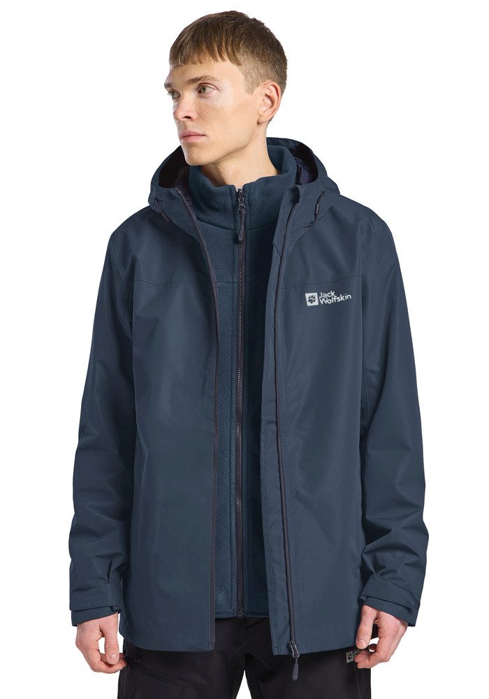 Jack Wolfskin Functioneel 3-in-1-jack MOONRISE 3IN1 JKT W met waterafstotende ritsen