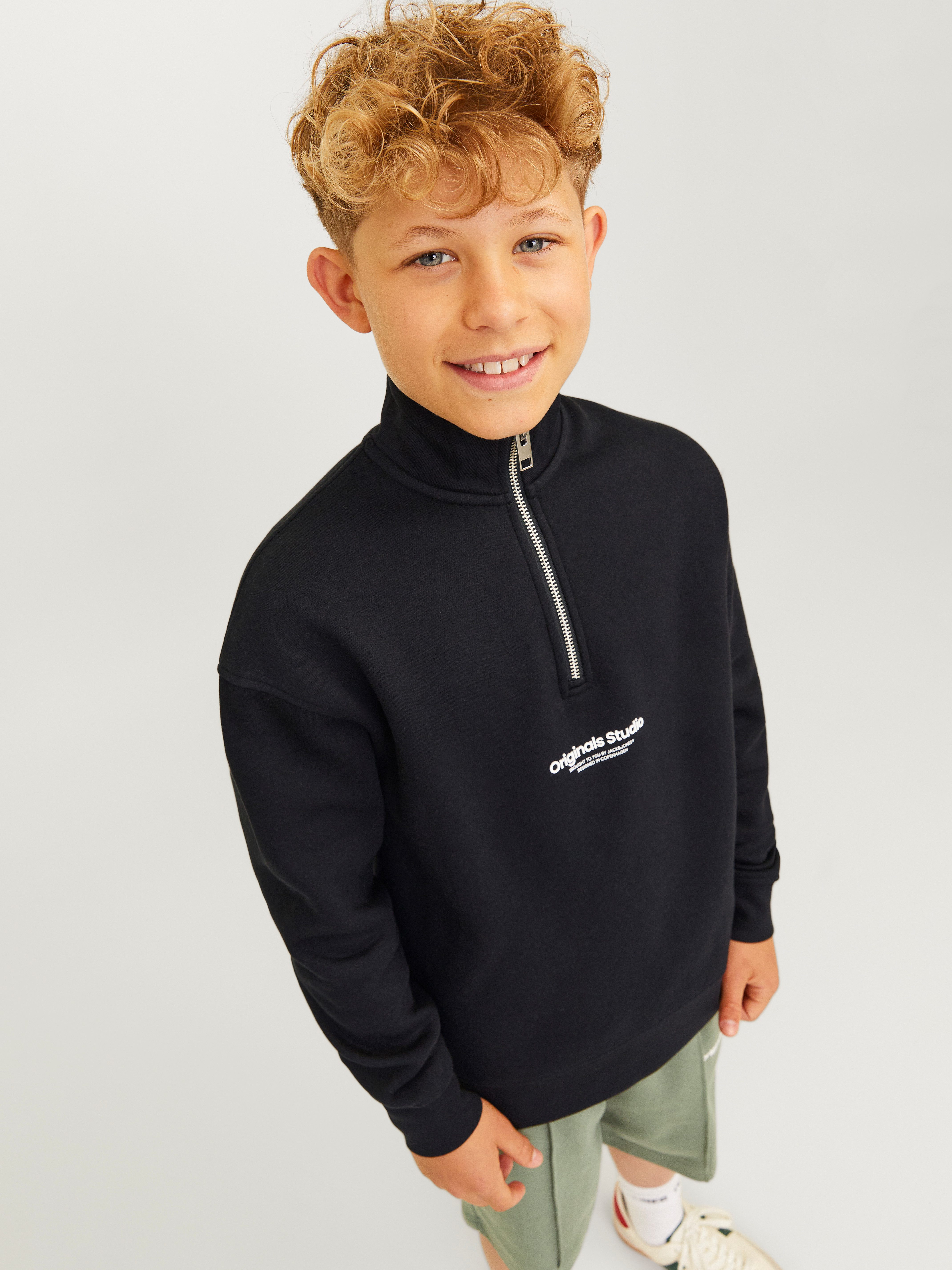 Jack & Jones Junior Sweatshirt JORVESTERBRO SWEAT QUARTER ZIP NOOS JNR